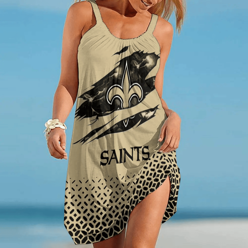 New Orleans Saintss Beach Dress for Fan, Gift for Her