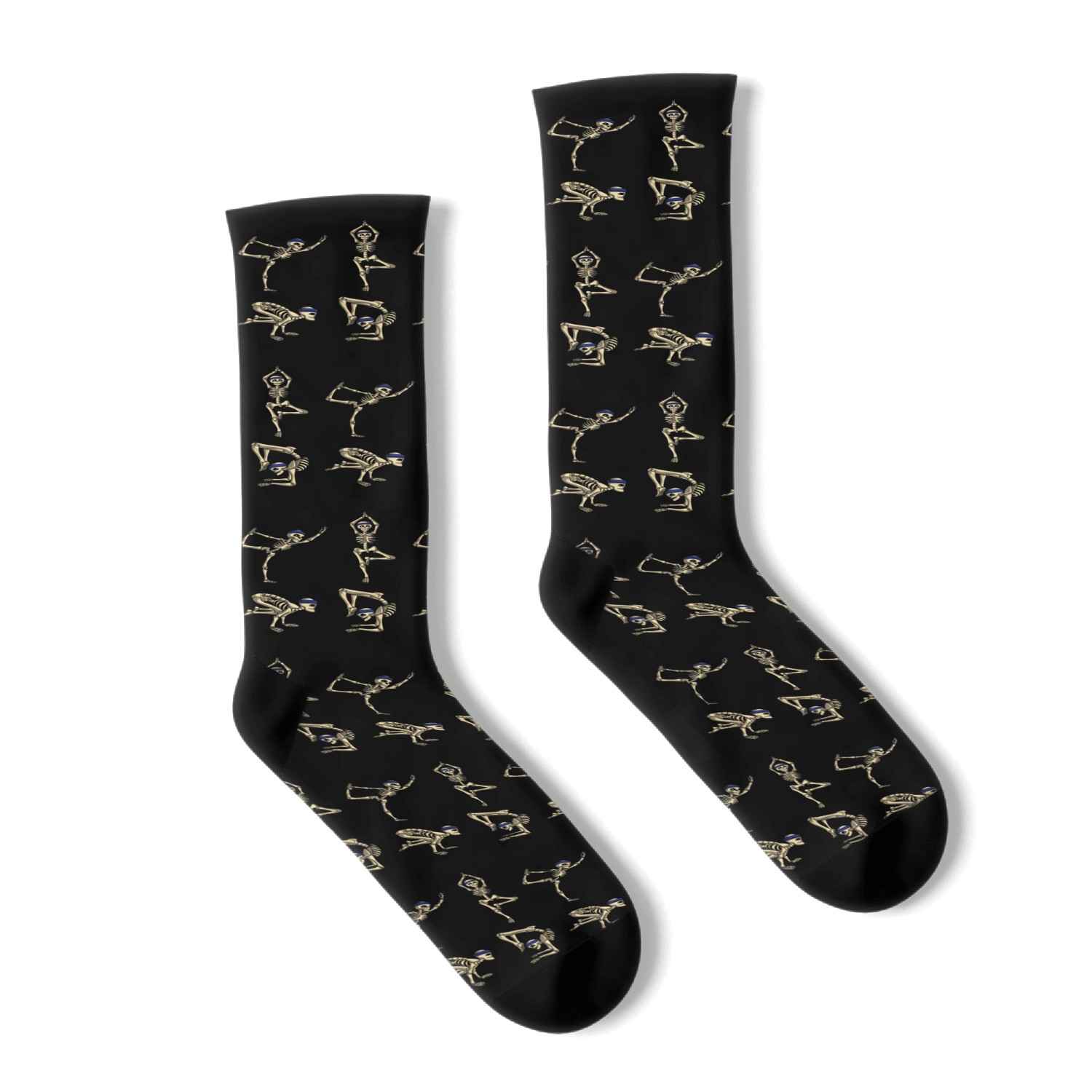 Skeleton Yoga Poses Socks