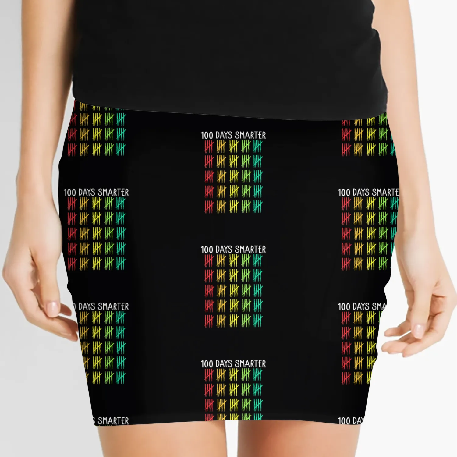 100 Days Of School Smarter Women's Mini Skirts