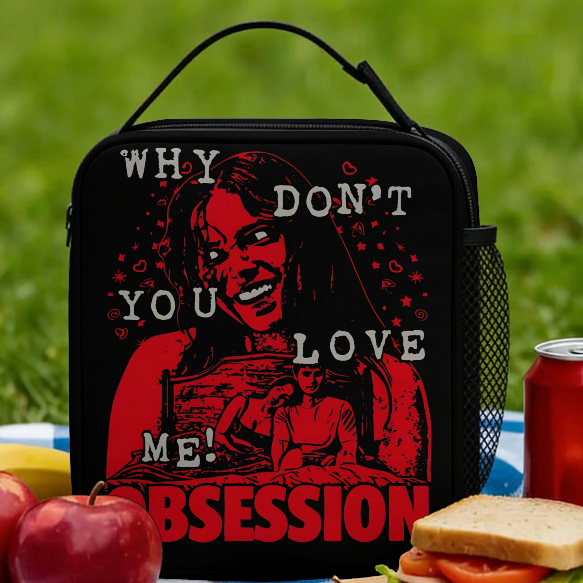 Obsession Movie 2026 Lunch Bag Funny Lunch Box Office Portable Thermal Tote Handbags For Child Oxford Custom Cooler Bag