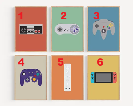 Video Game Art, Game Room Decor, Boys Room Decor, Video Game Poster