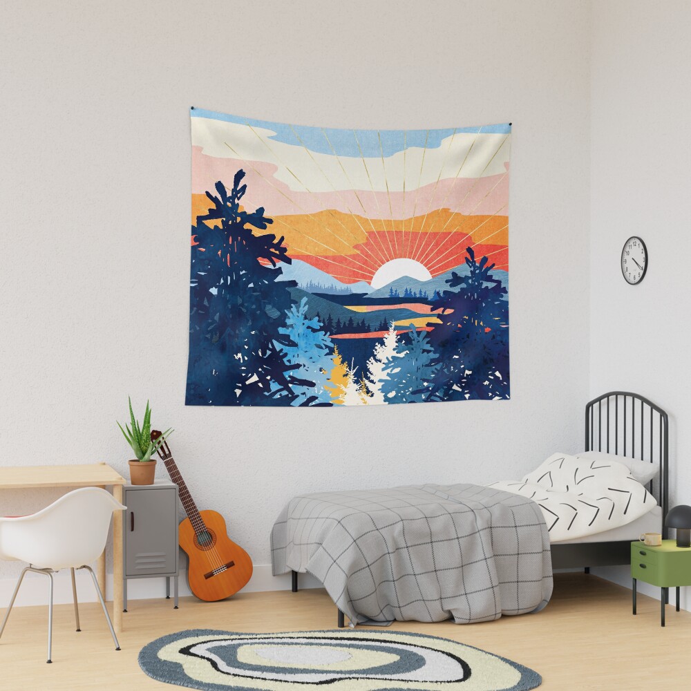 Sunset Lake Tapestry