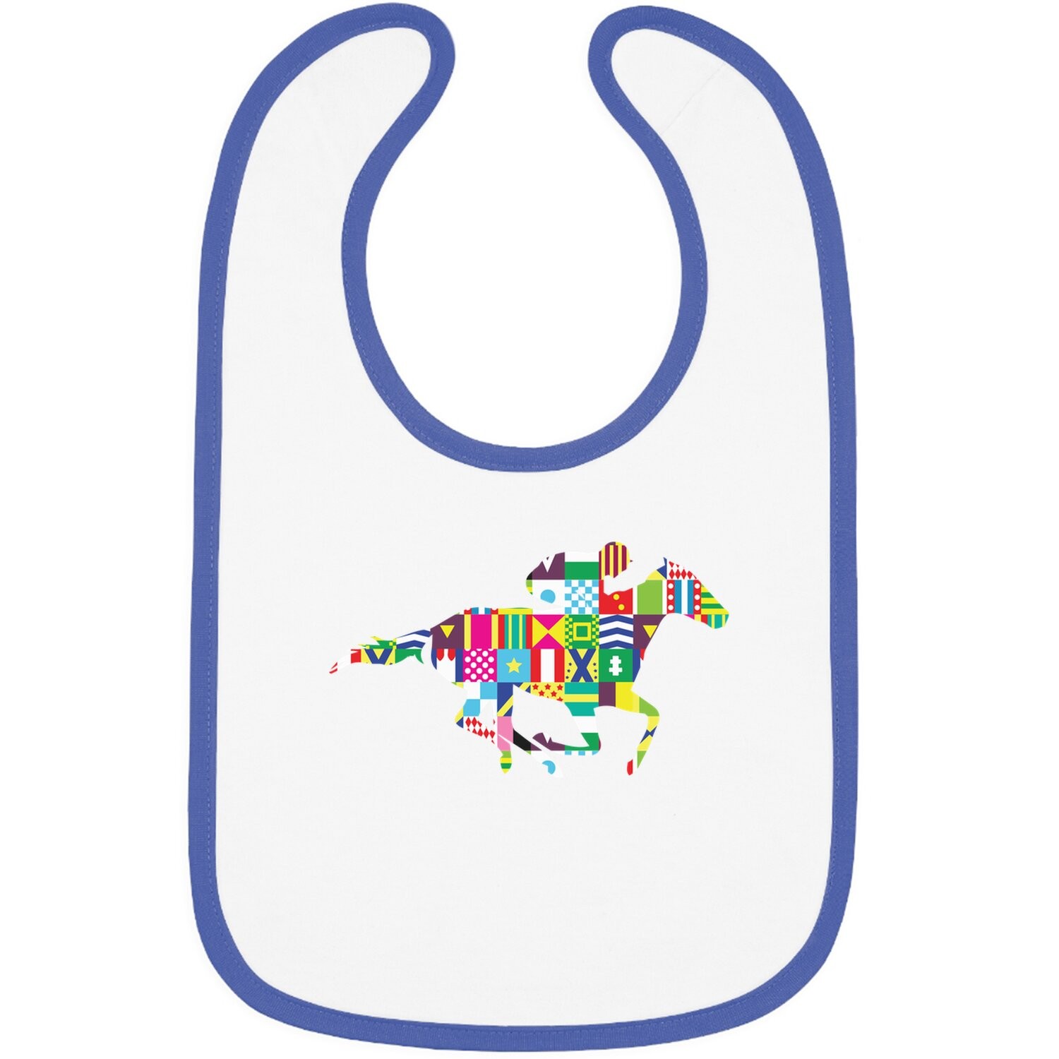 Kentucky Horse Racing Silks Baby Bib