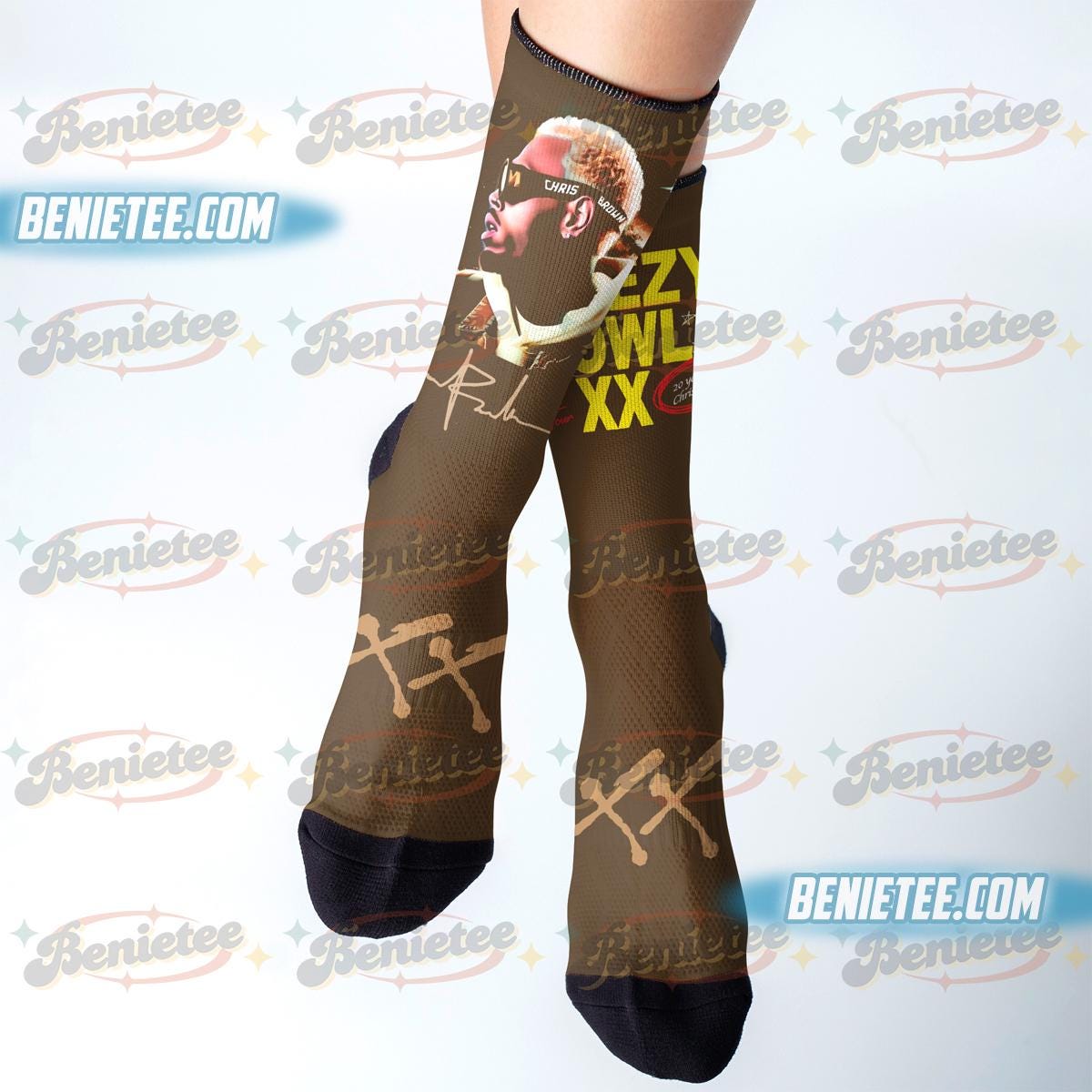 Chris Brown Tour Socks, Breezy Bowl XX Socks