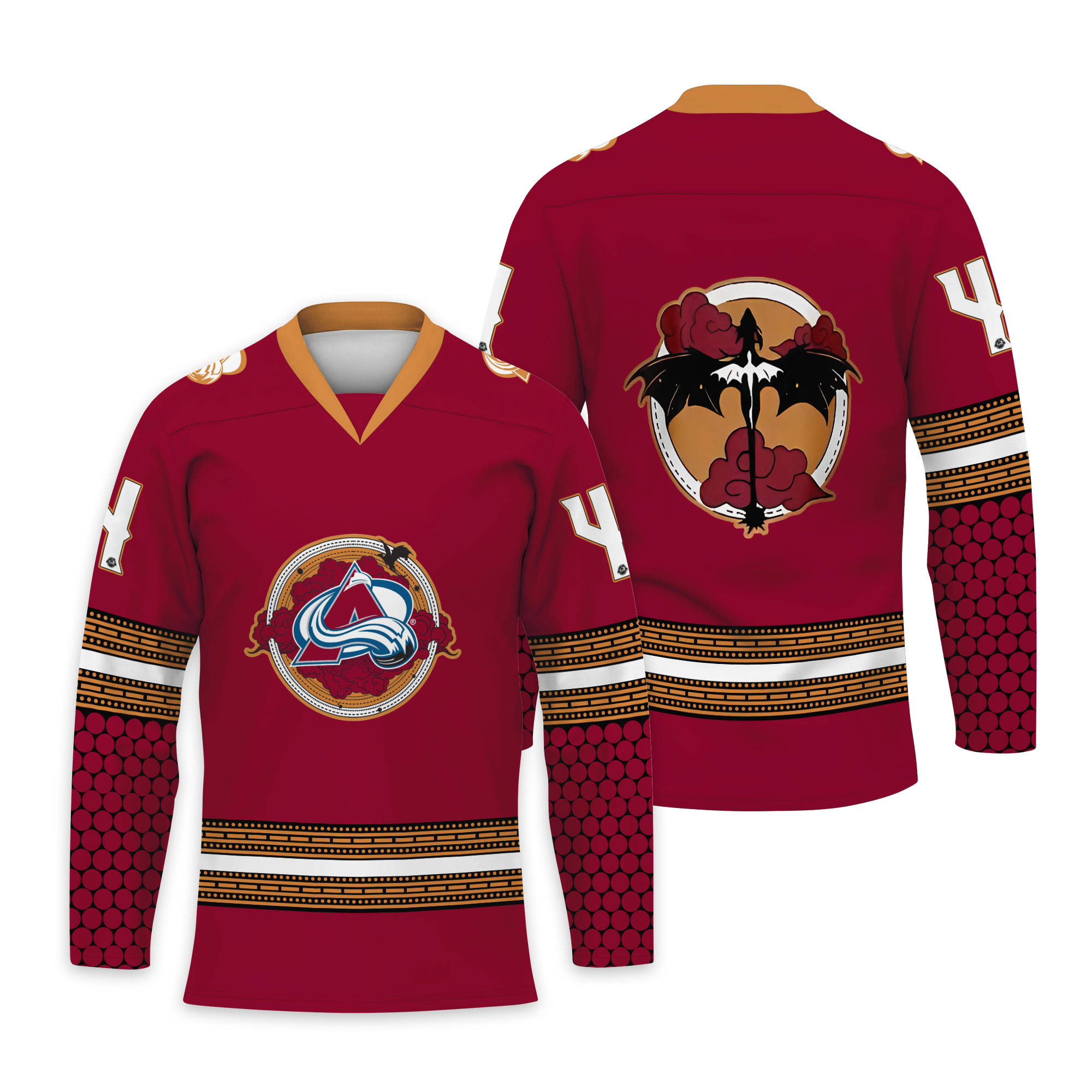 Colorado Avalanch x Fourth Wing Night Hockey Jersey Unisex