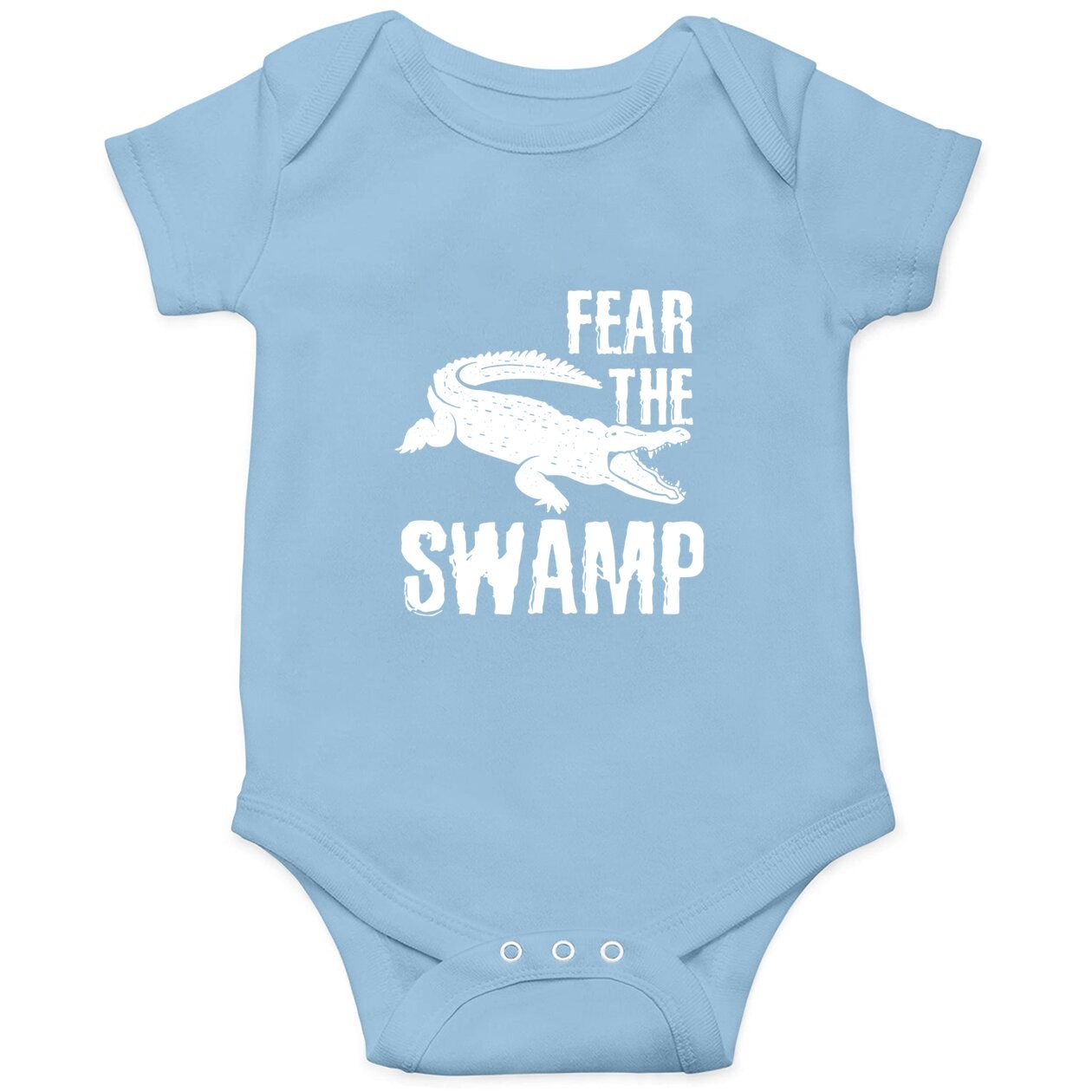 Cool Fear The Swamps Crocodile Lover Swamp Lovers Gift Baby Bodysuit