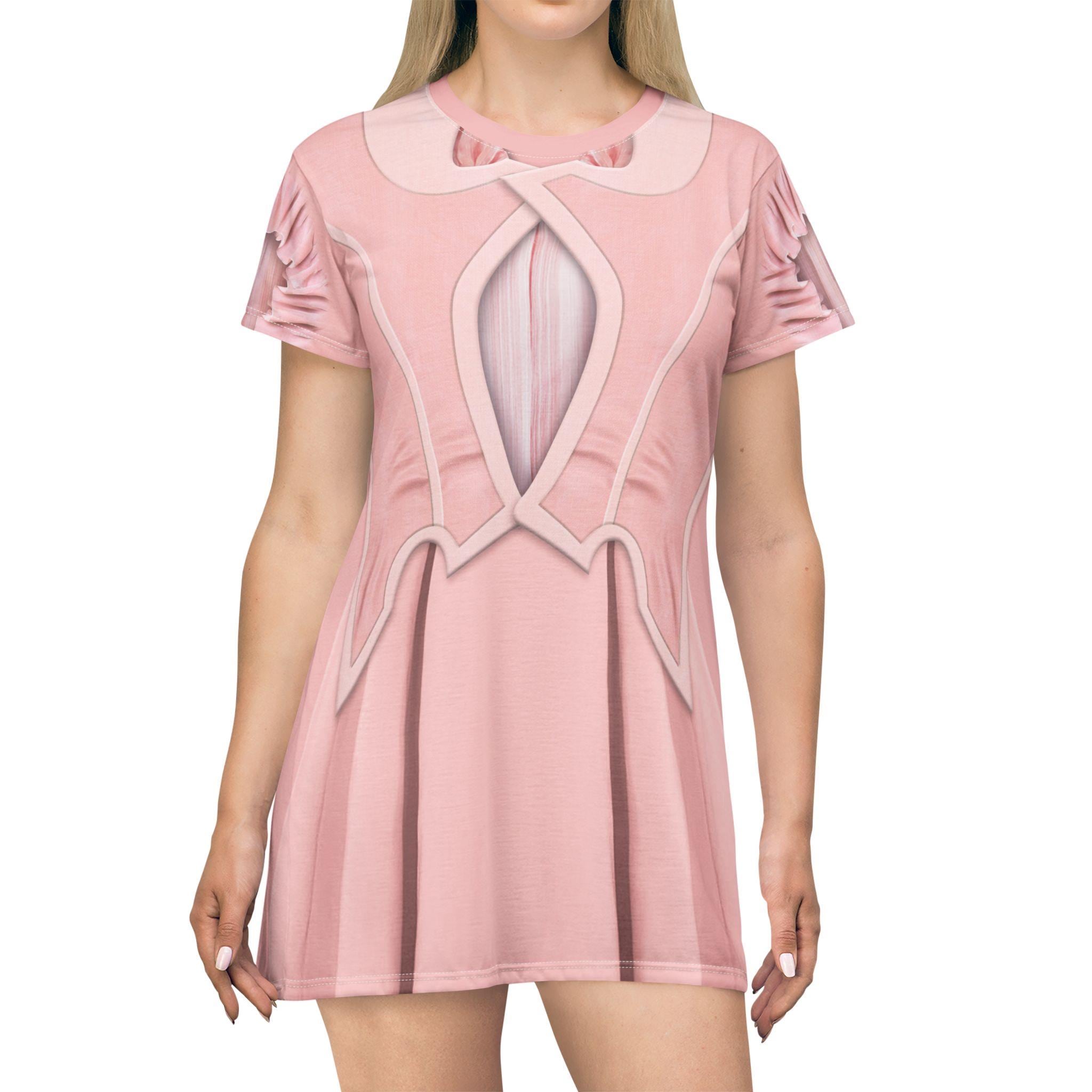Glinda Pink Good Witch Dress Cosplay, Wicked Inspired Costume