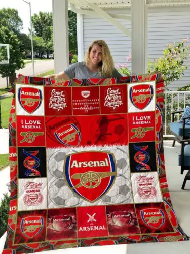 Arsenal F.C Quilt Blanket, Gift For Fans