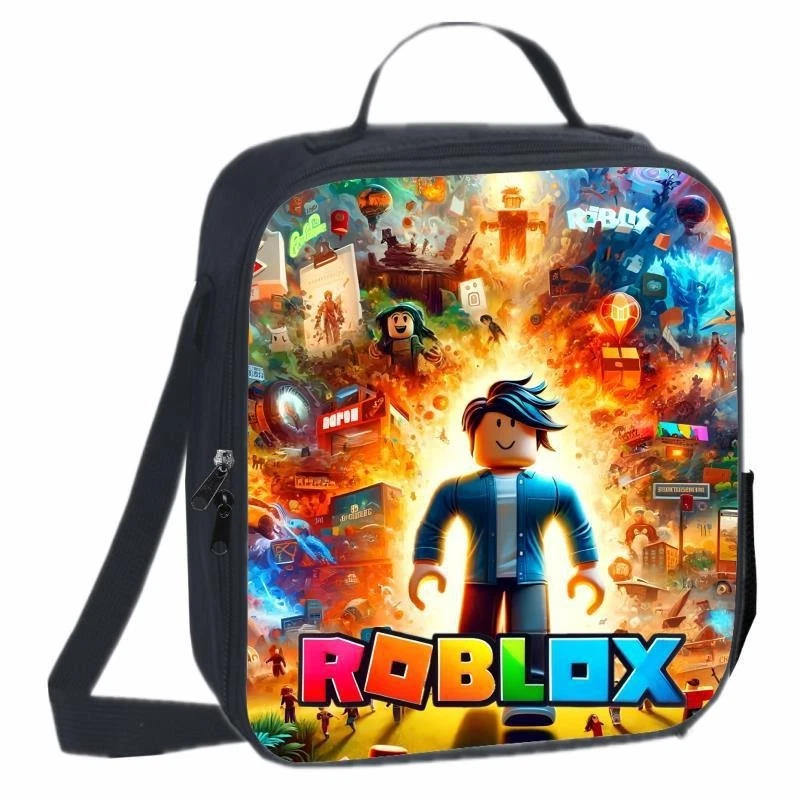Roblox Kids Lunch Bag, School Picnic Bag