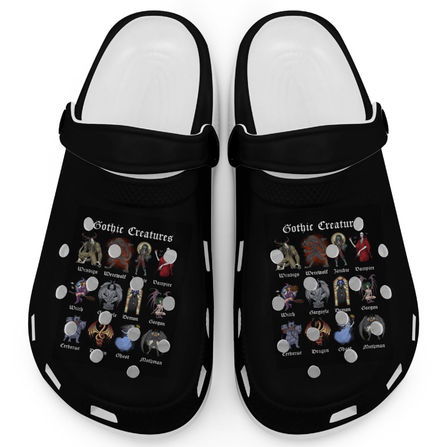 Mythical Gothic Creatures Clogs