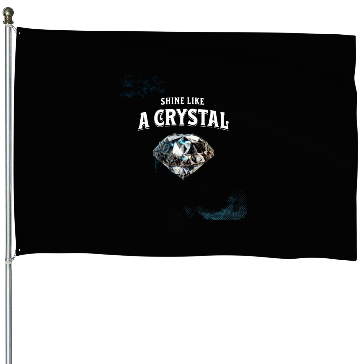 Shine like a crystal design House Flags