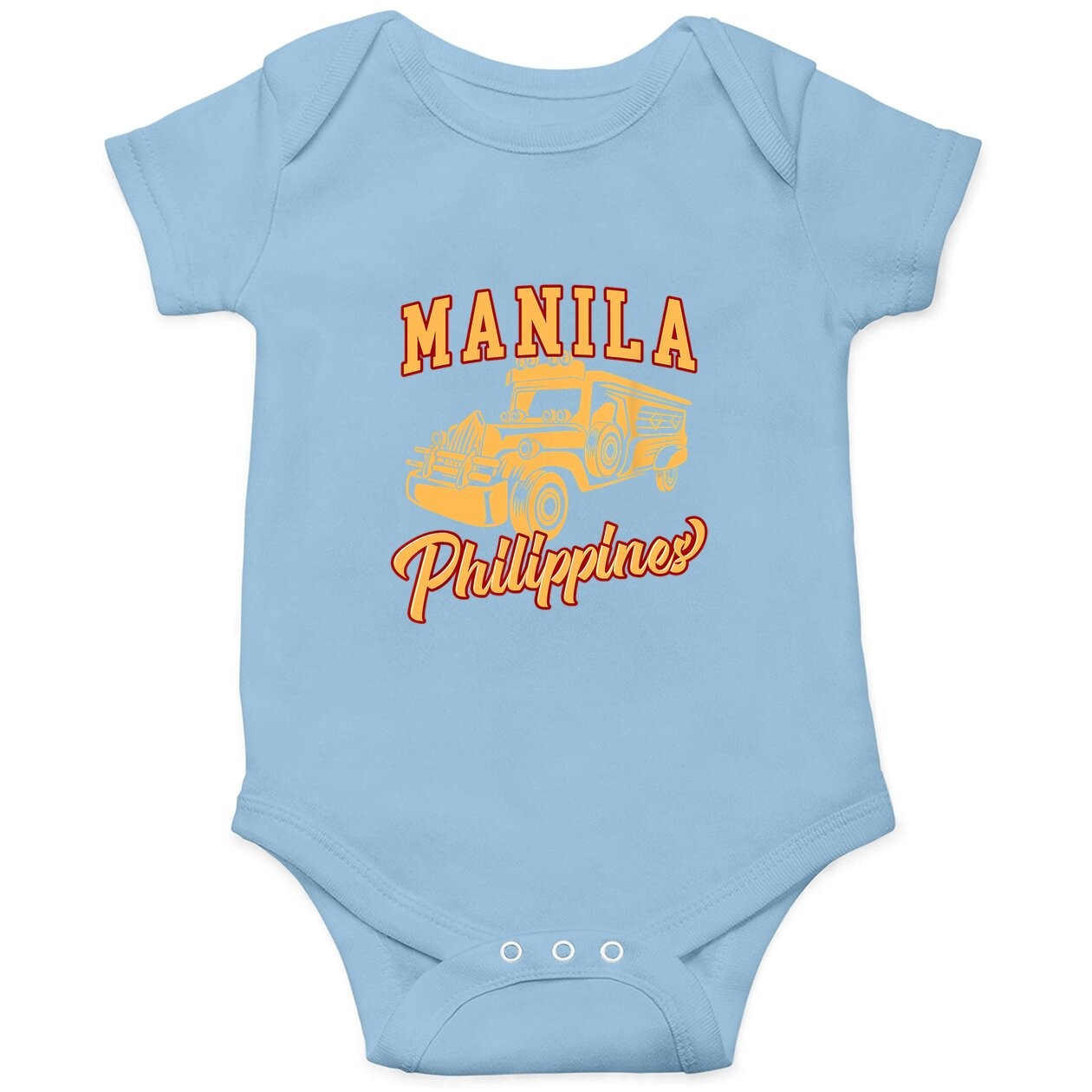 Jeepney Manila Philippines Vintage Baby Bodysuit