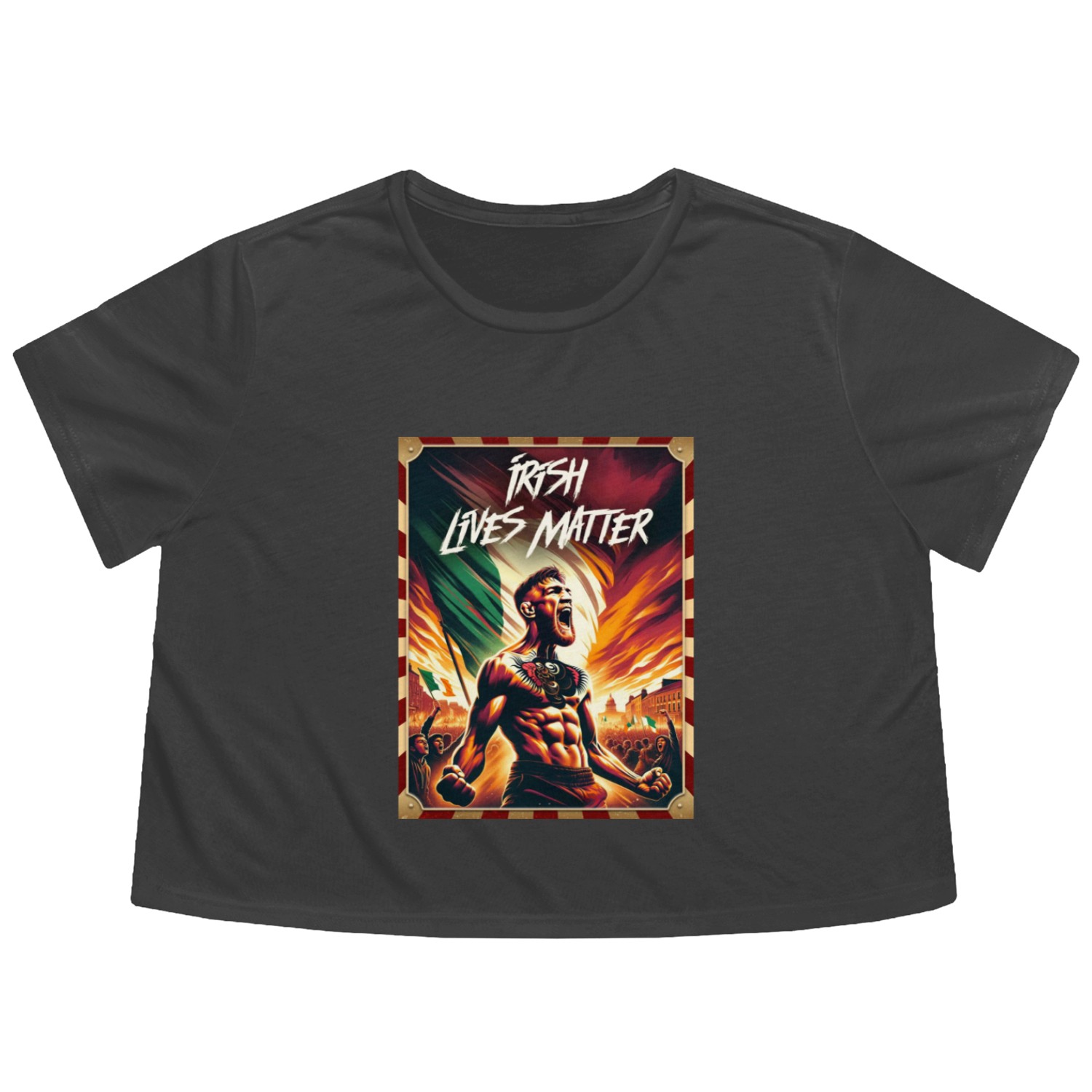 Irish Lives Matter Flowy Cropped Tees