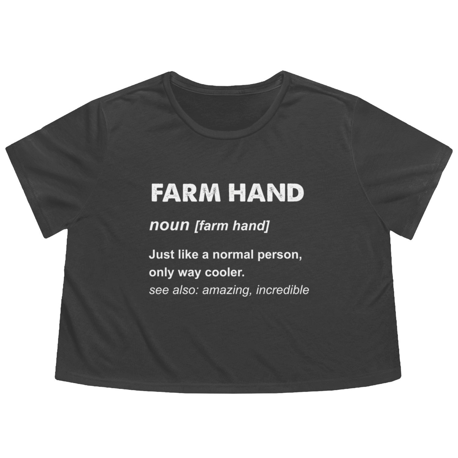 Farm Hand Flowy Cropped Tees