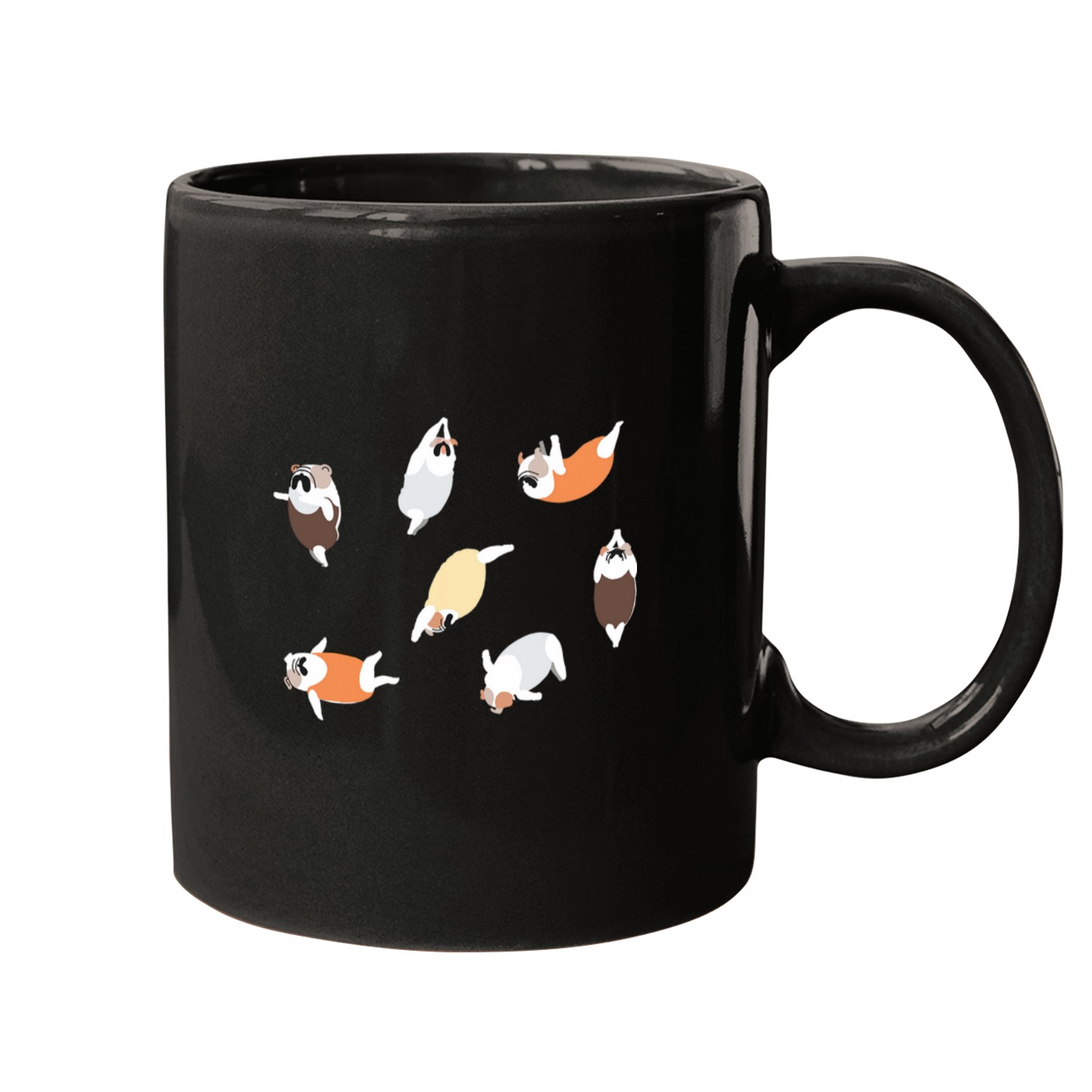 English Bulldog Swimmer Mugs