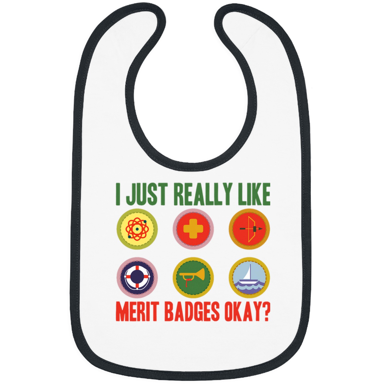 Scout Job I just really like Merit Badges Bibs