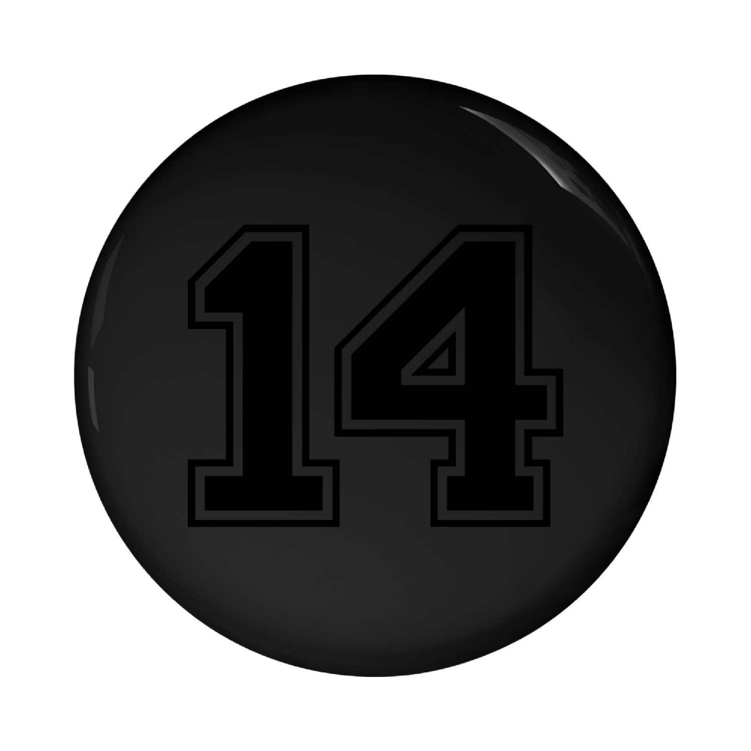 Varsity Number 14 Pin Buttons