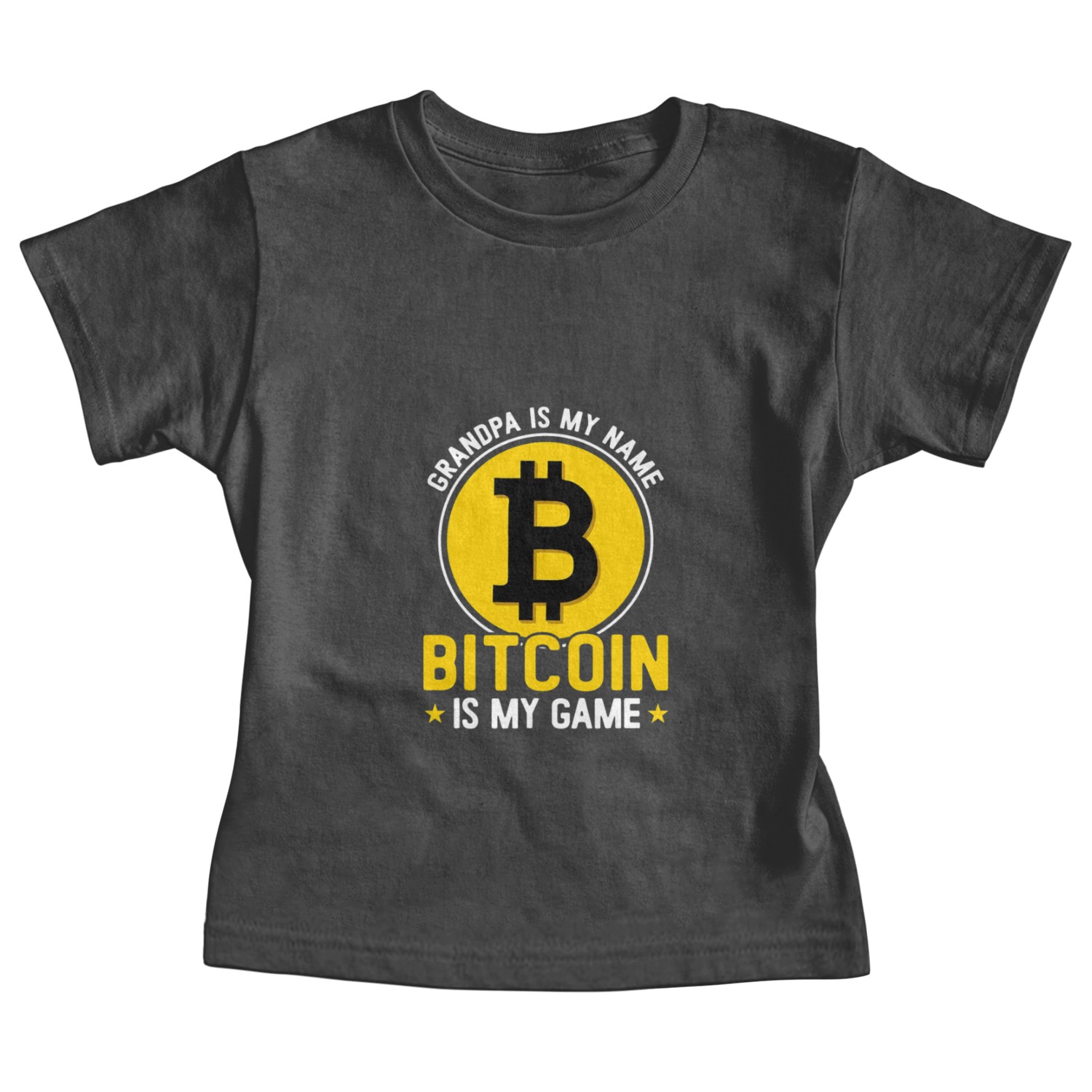 Granpa Is My Name Bitcoin Game BTC Crypto Mens Baby Tees