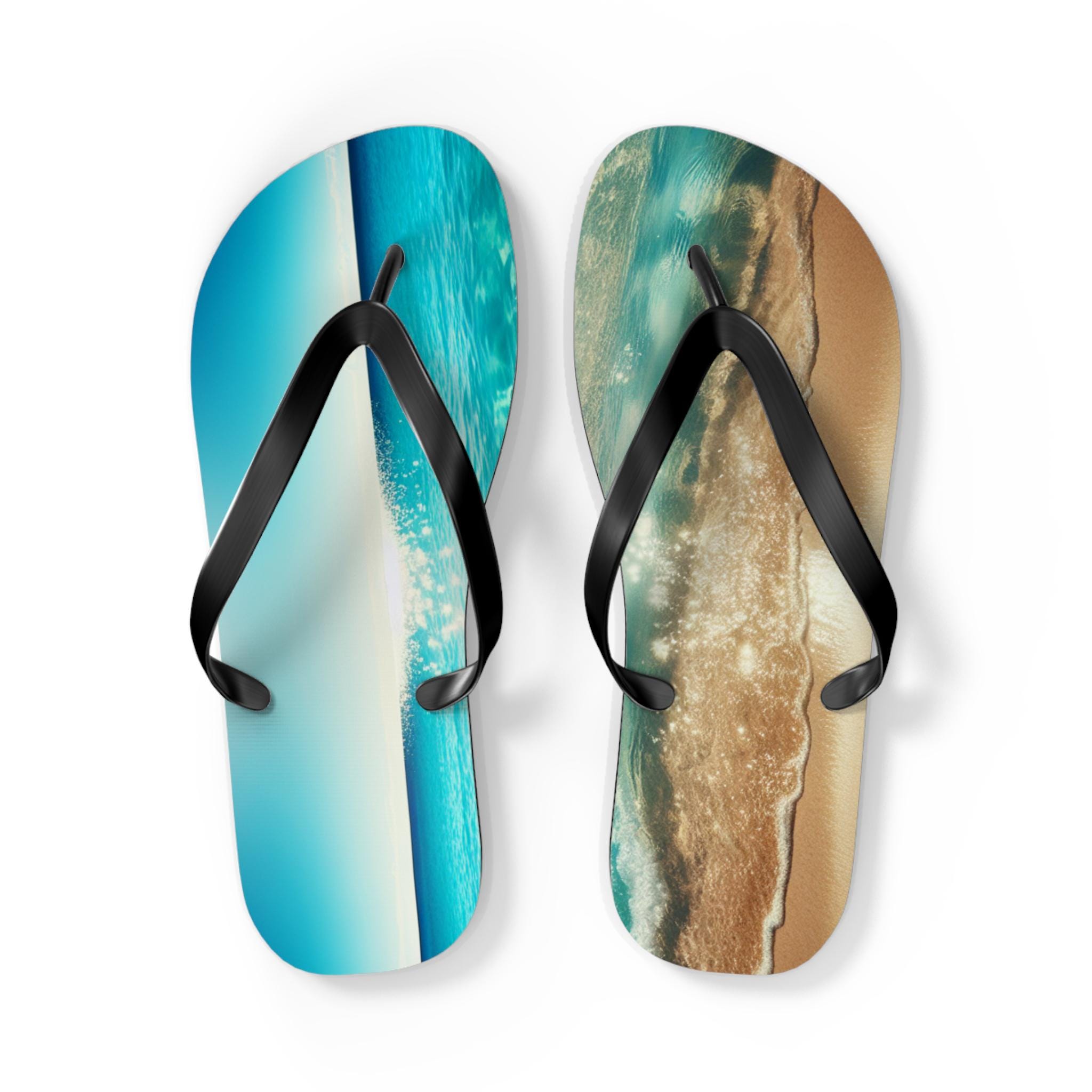 Beach Flip Flops - Summer Sandals for Vacation, Pool, Relaxation, Ocean Vibes, Gift for Beach Lovers