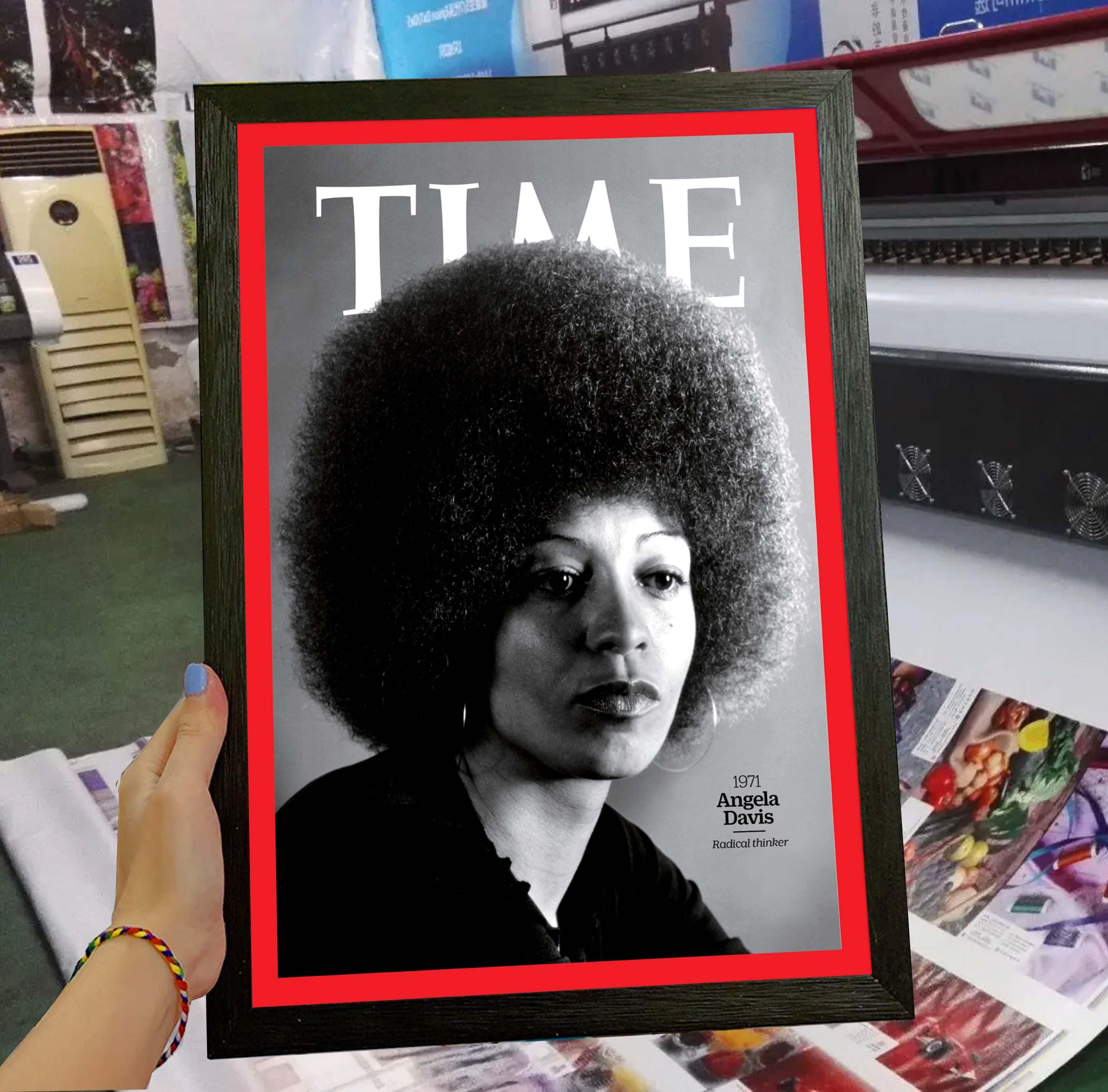 Angela Davis Time Magazine Cover Poster