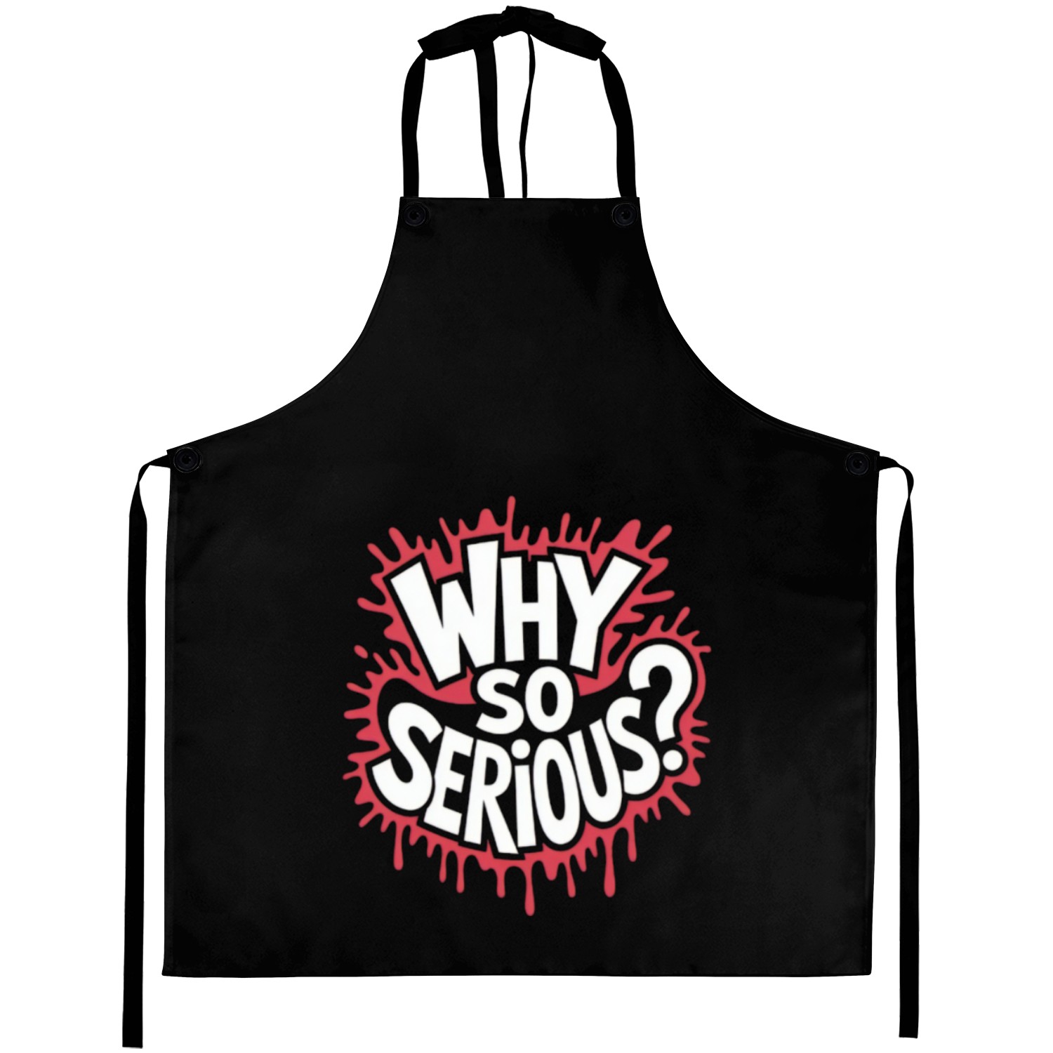 Whimsical Question Typography Design Aprons