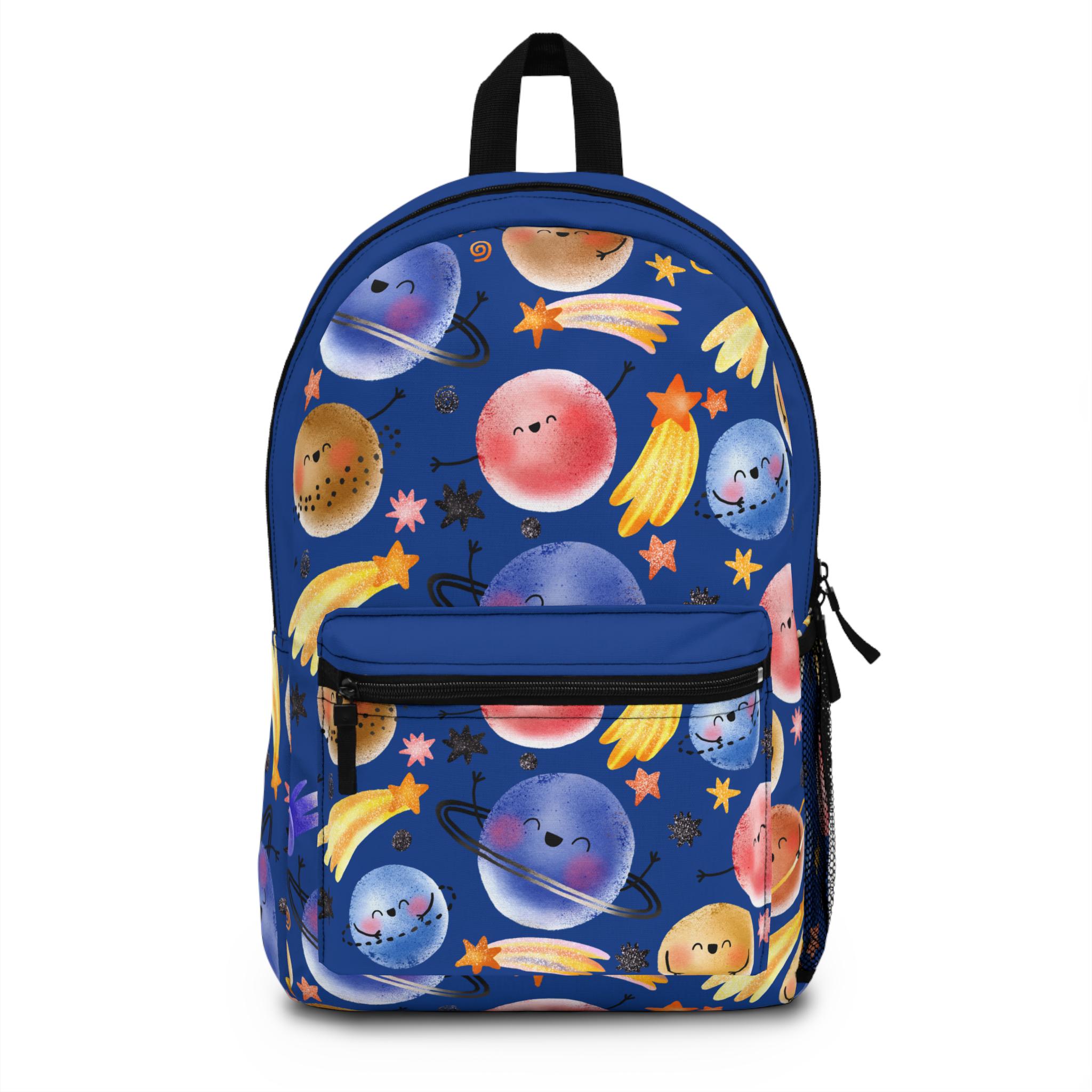Cute Cosmic Backpack for Kids, Galaxy Schoolbag, Astronaut Adventure Bag