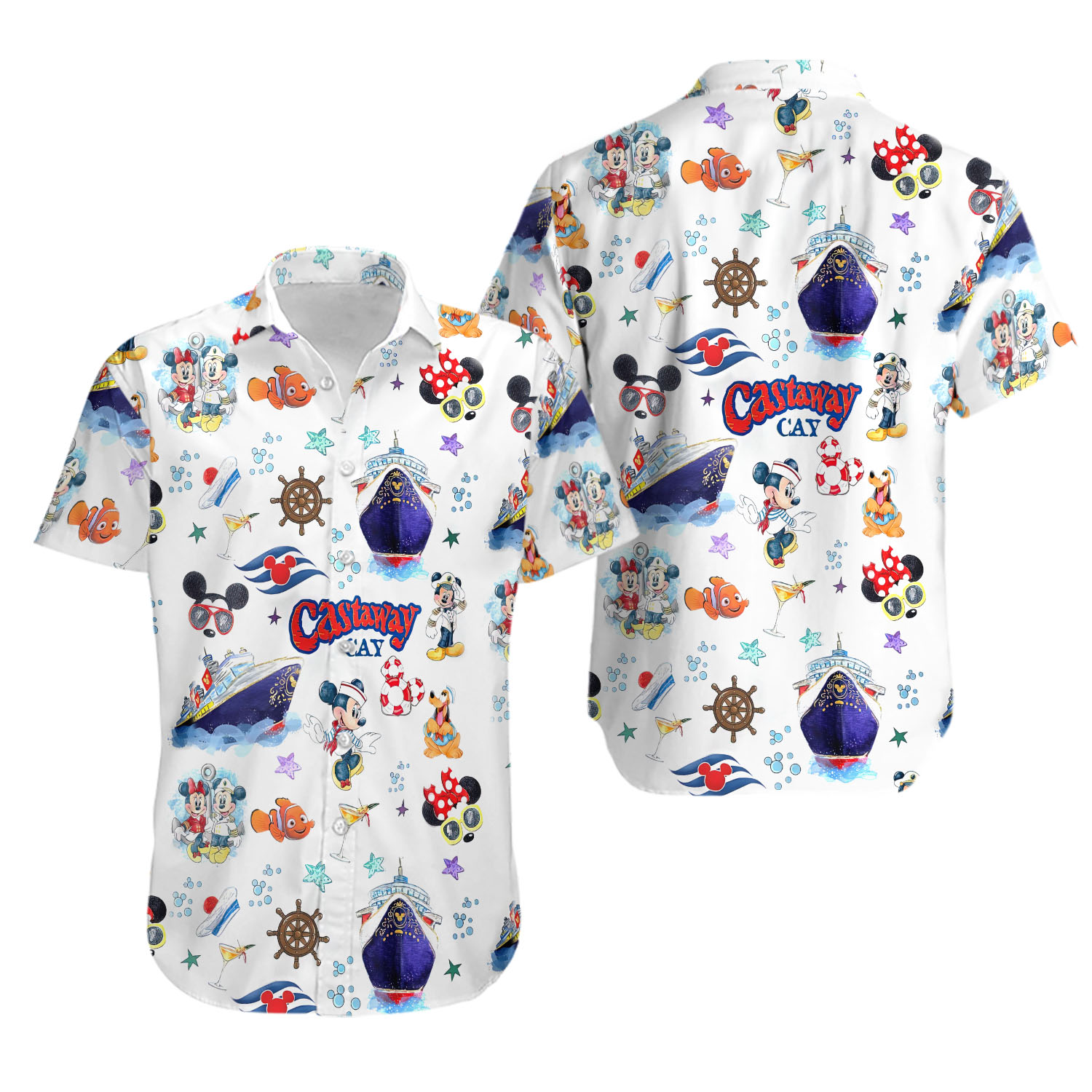 Cute Mouse Cruise Hawaii Shirt, Mouse Cruise Button Up Shirt Holiday