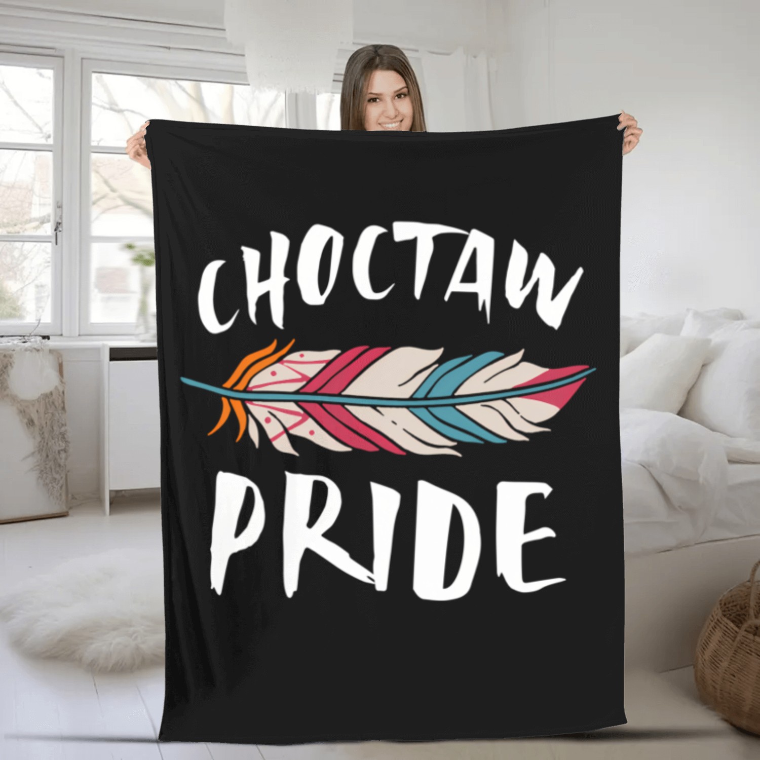 Choctaw Pride Native American Fleece Blankets