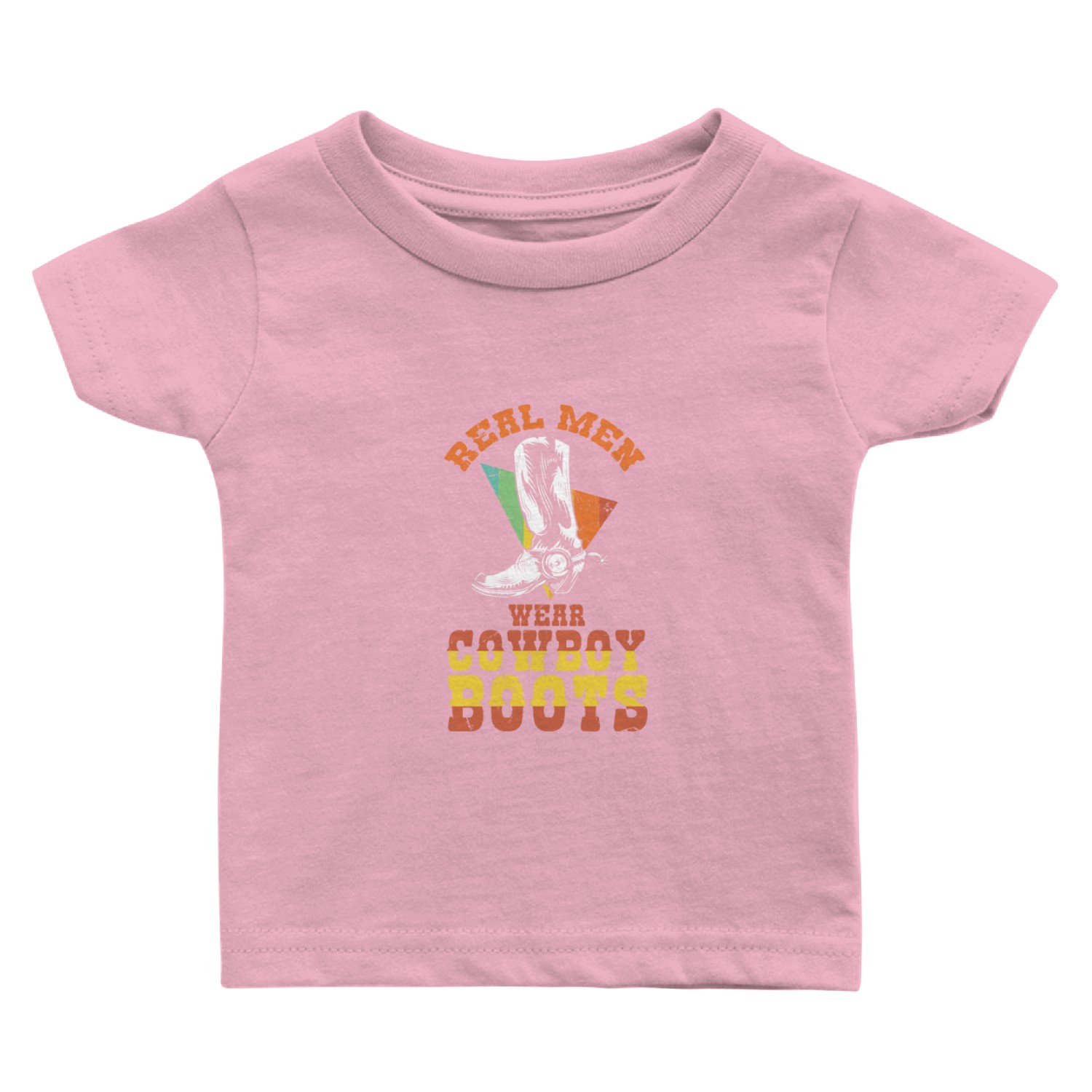 Men Wear Cowboy Boots Baby T Shirts
