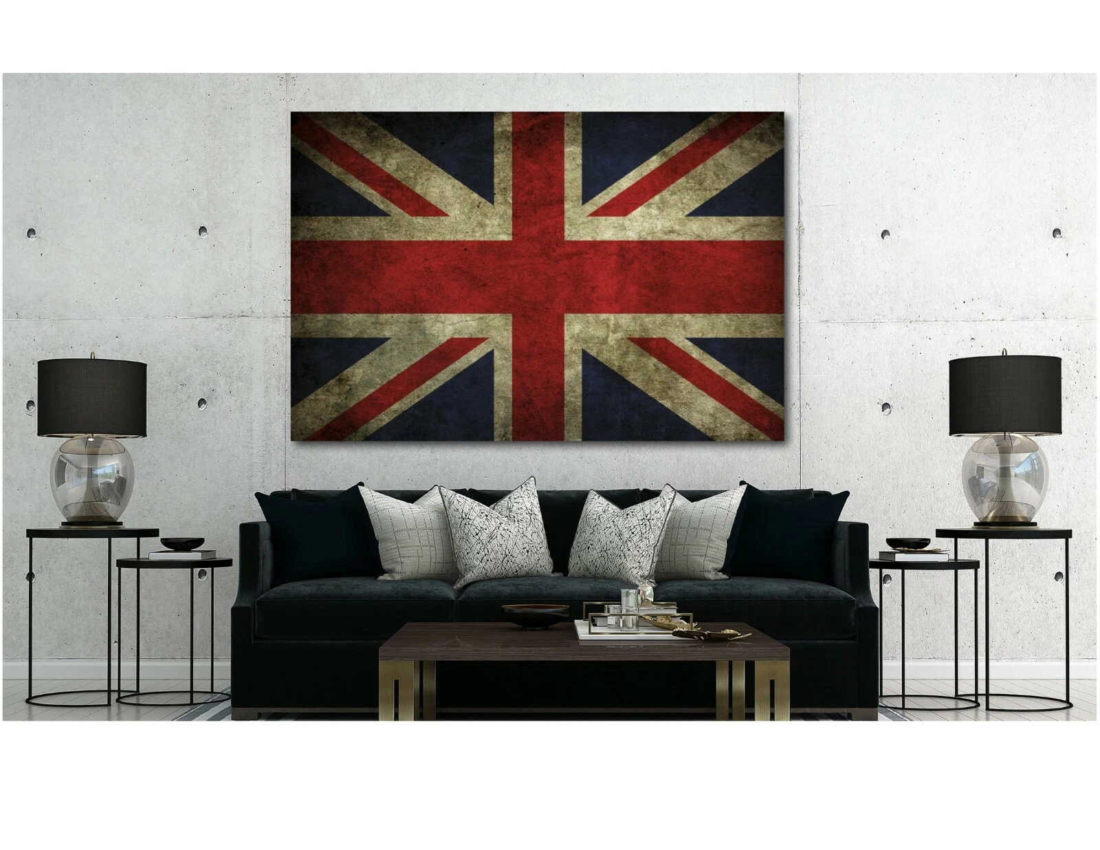 Union Jack Canvas Wall Art Home Decor