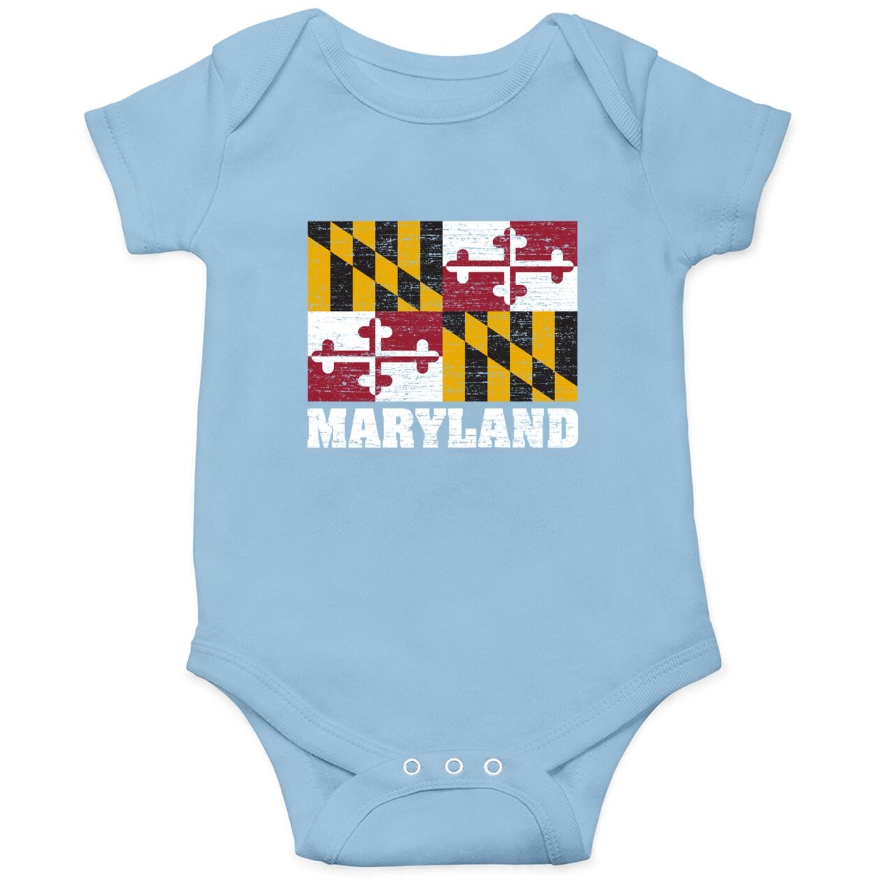 Vintage Maryland State Flag Baby Bodysuit