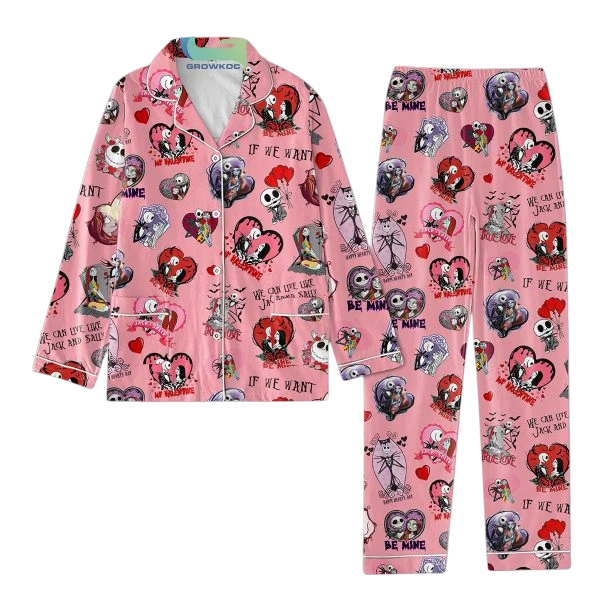 The Night Before Christmas Love Valentine Fan Pajamas Set