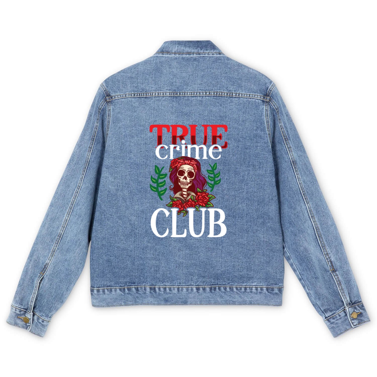 True Crime Murder Spy Crime Interest Gift Idea Men's Denim Jackets
