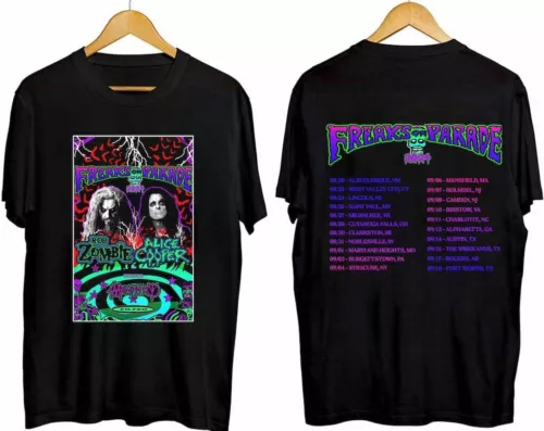 Rob Zombie and Alice Cooper 2024 Concert Tour T-Shirt, Concert 2024 TShirt, Music 2024 Tour Shirt, Gift For Fan
