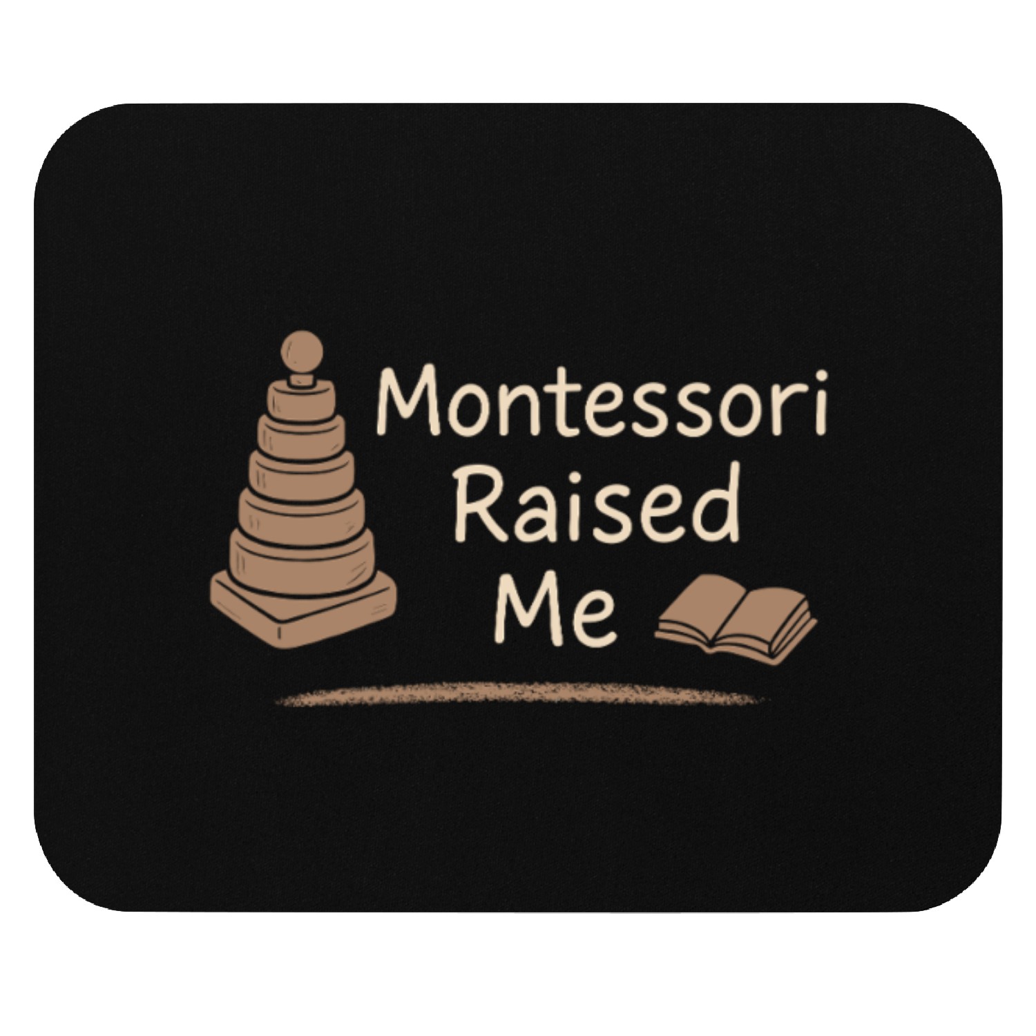 Montessori Mom Life Calm Learning Child Mouse Pads