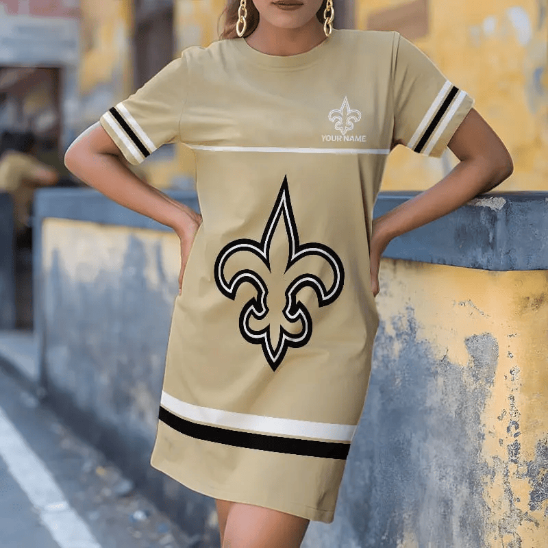 New Orleans Saints Football Jersey Dress, Gift For Women