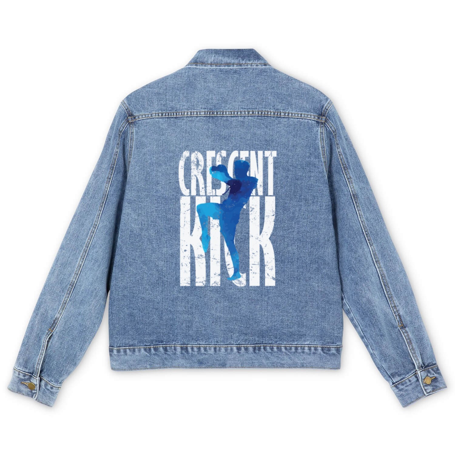 Crescent Kick Kickboxing Men's Denim Jackets
