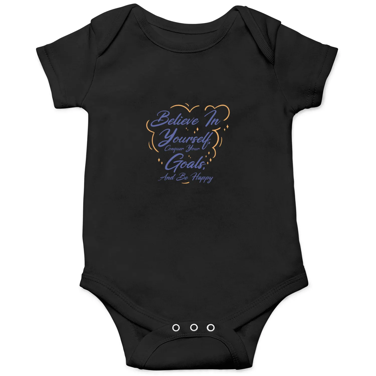 Goal Life Quotes Happy Positive Message Onesies