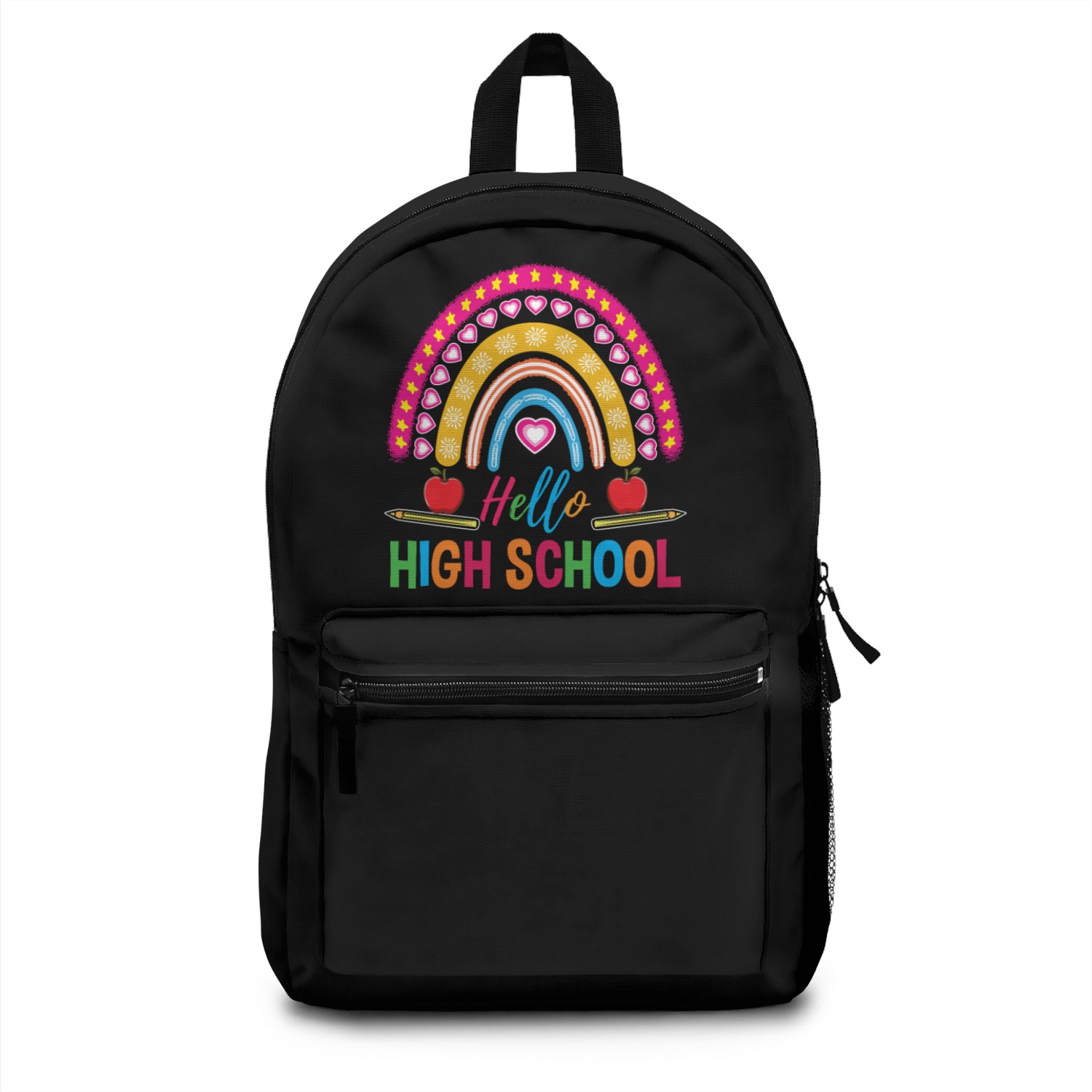 Hello High School Teacher Rainbow Backpacks