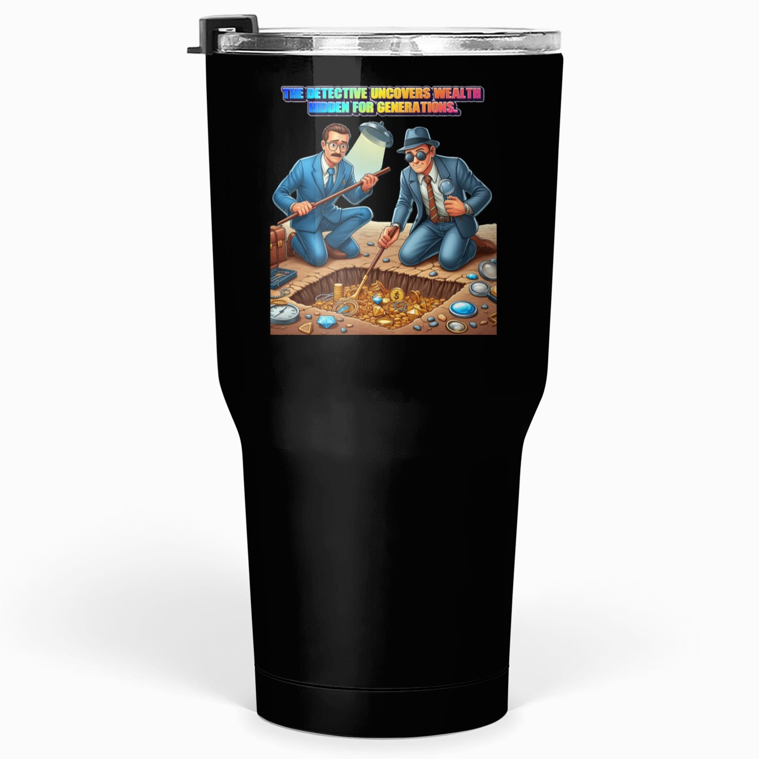 The Detective Uncovers Hidden Wealth Tumblers 30 Oz