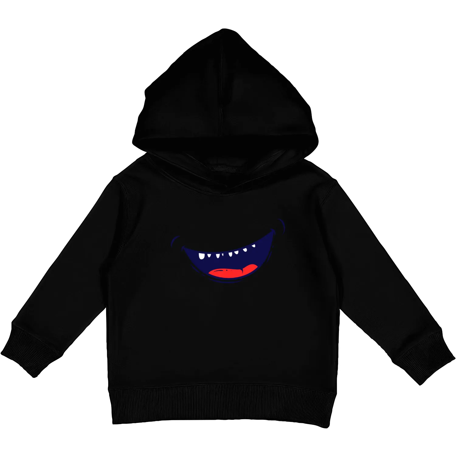 Cute Smiling Toothy Mouth Kids Pullover Hoodies