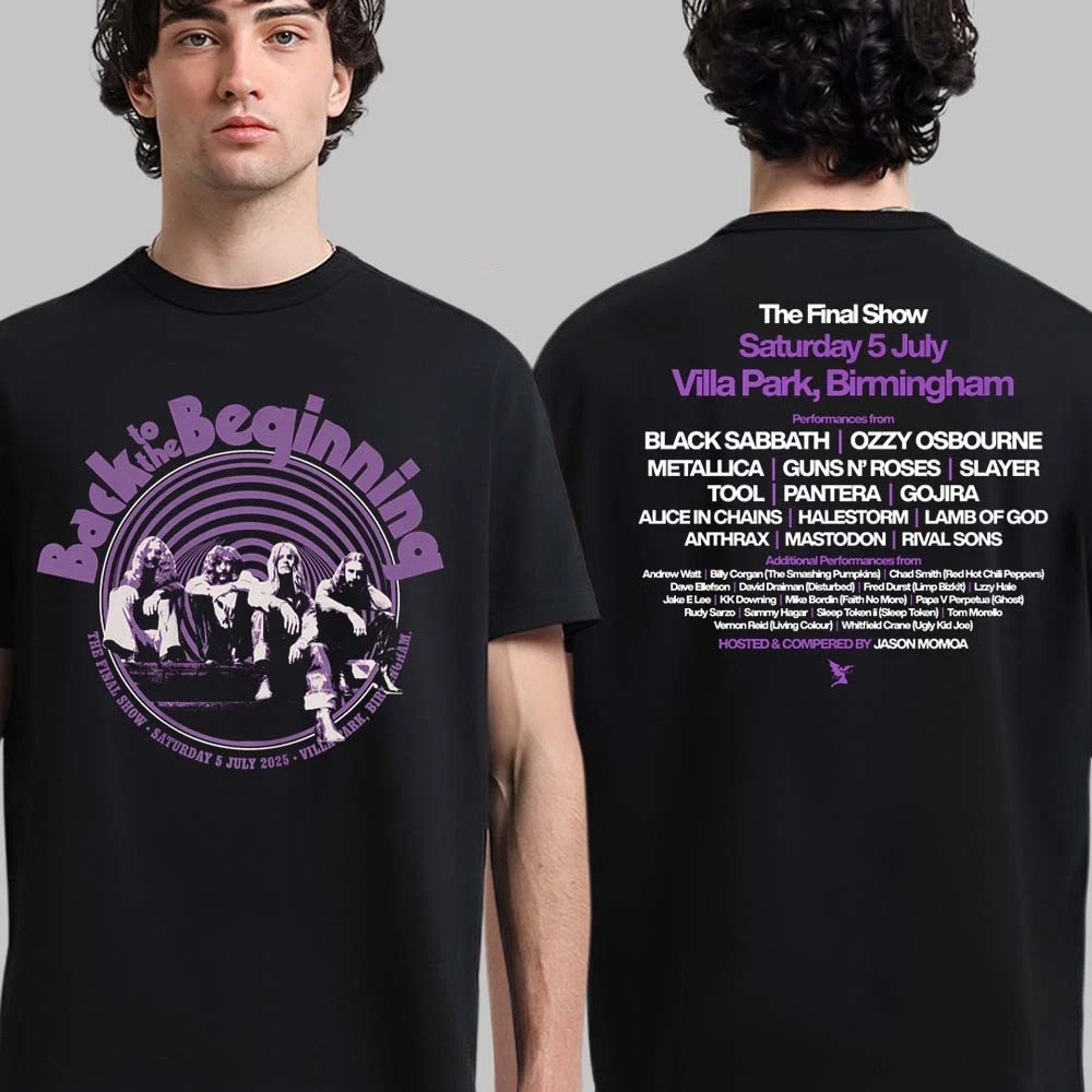 Black Sabbath Ozzy Osbourne Back To The Beginning Event Lineup T-Shirt