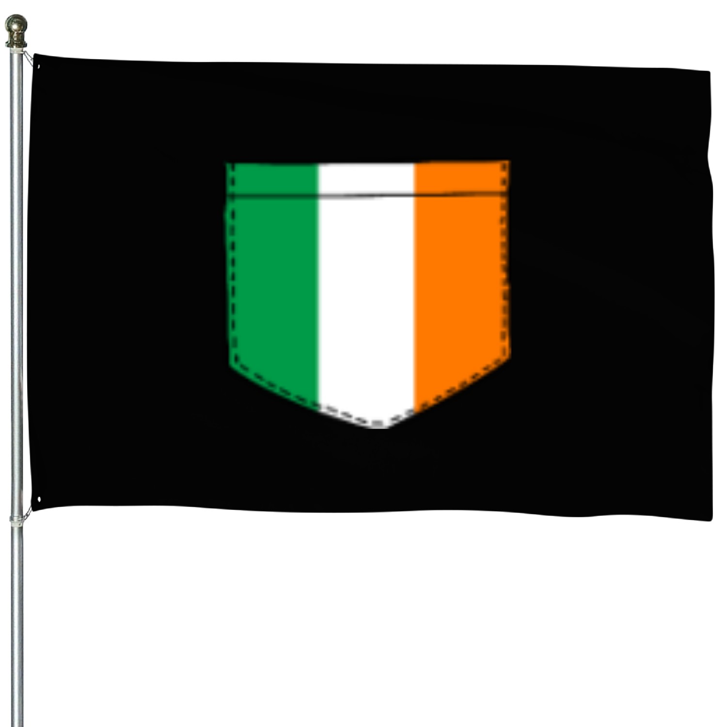irish flag in a shape of a pocket House Flags