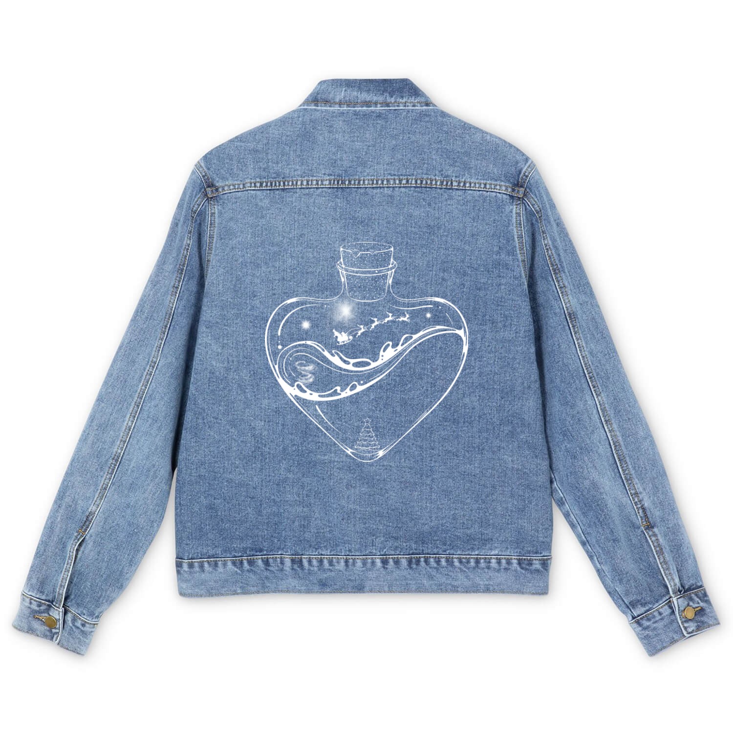 Spirit of Christmas Festive Men's Denim Jackets