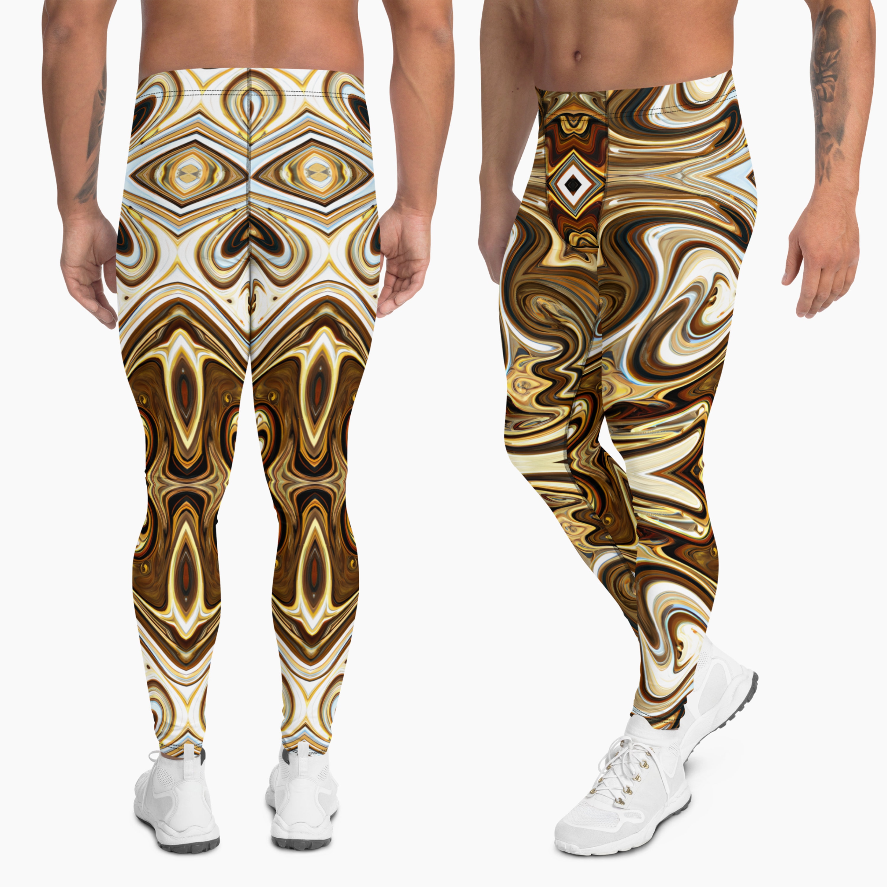 Funky Trippy Festival Men's Leggings Meggings Sizes XS - 3XL