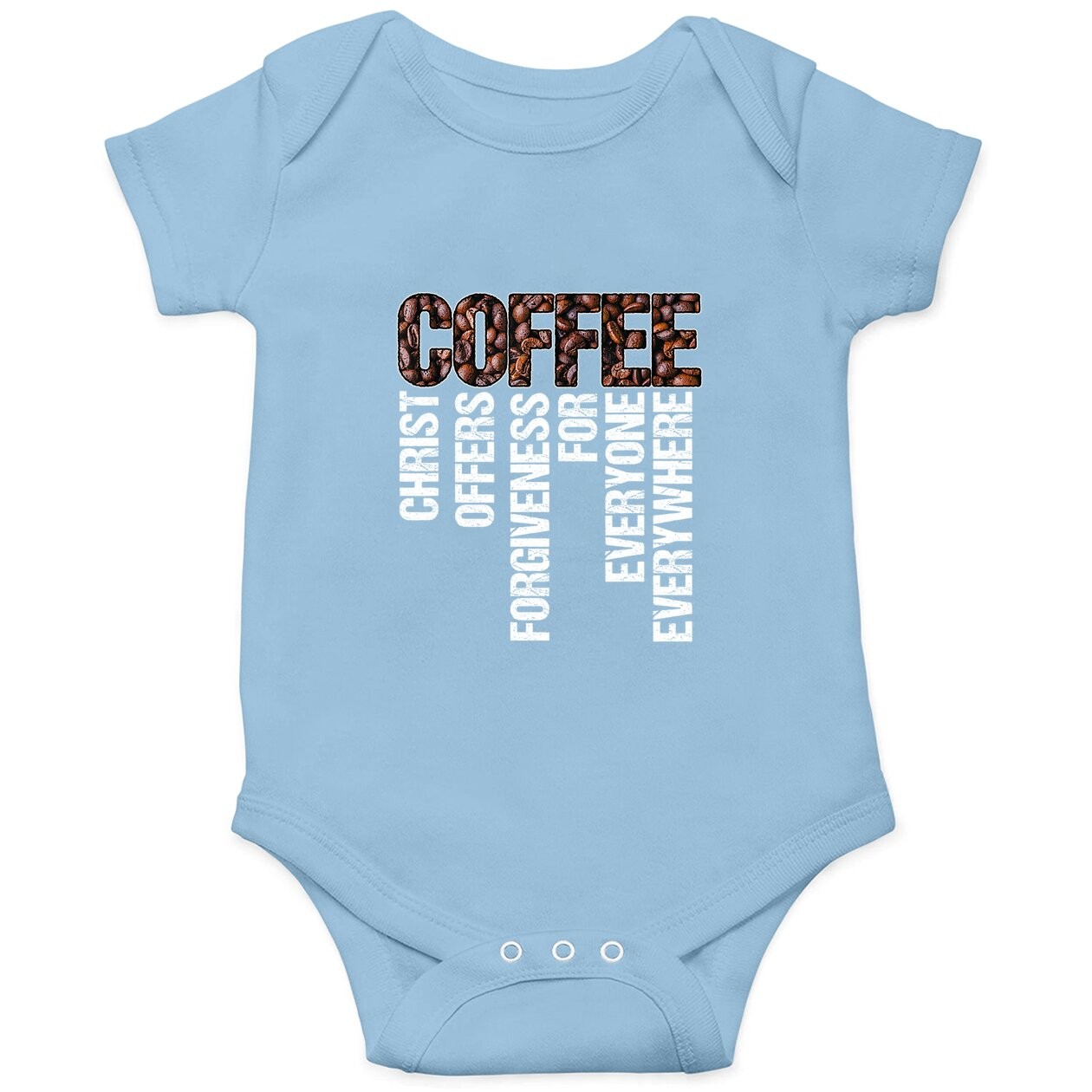 Coffee Christian Religious Baby Bodysuit