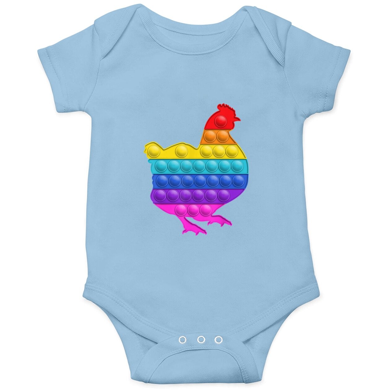 Chicken Lover Pop It Fidget Birthday Christmas Toddlers Baby Bodysuit