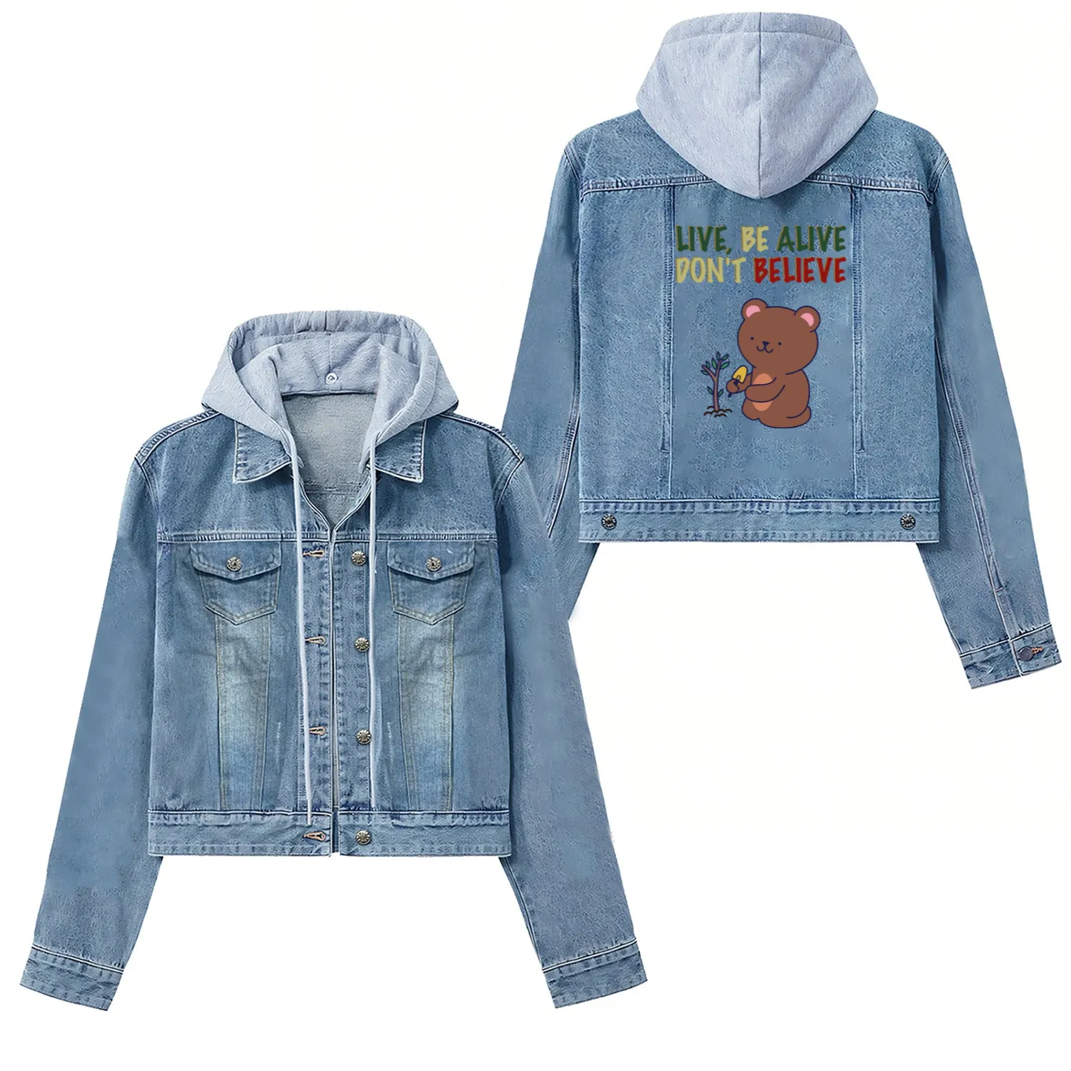 Live Yoga Women's Denim Jackets