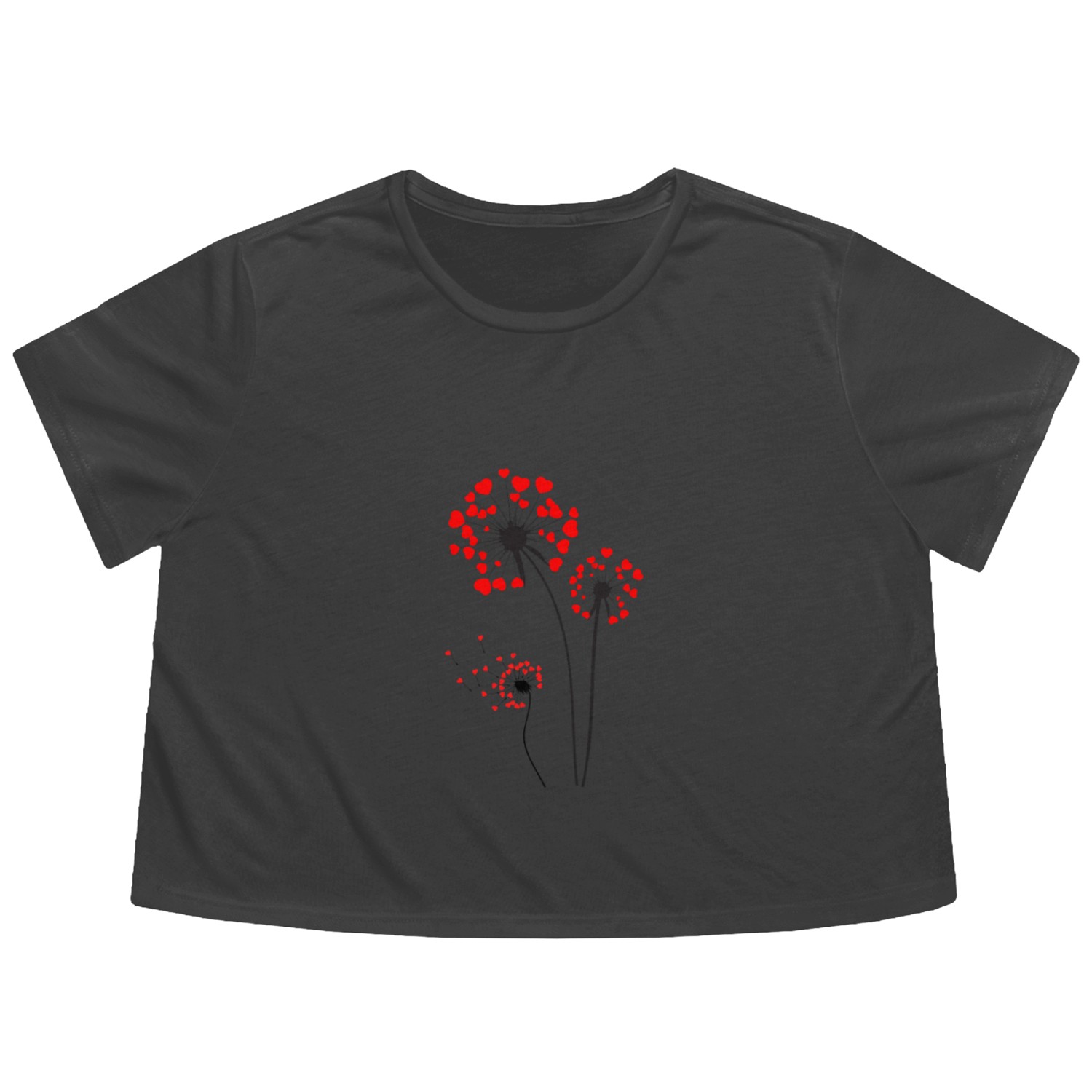 flying plant meadow Flowy Cropped Tees