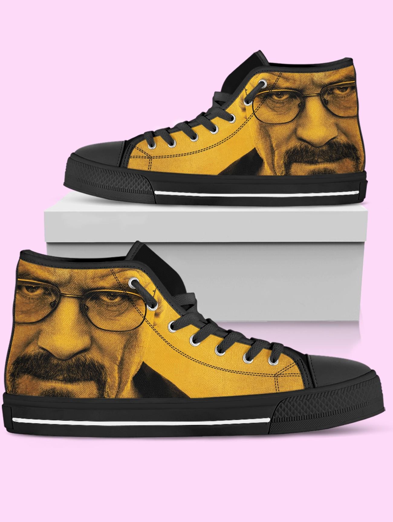 Breaking Bad High Top Shoes, Walter White Sneakers for Women, Men